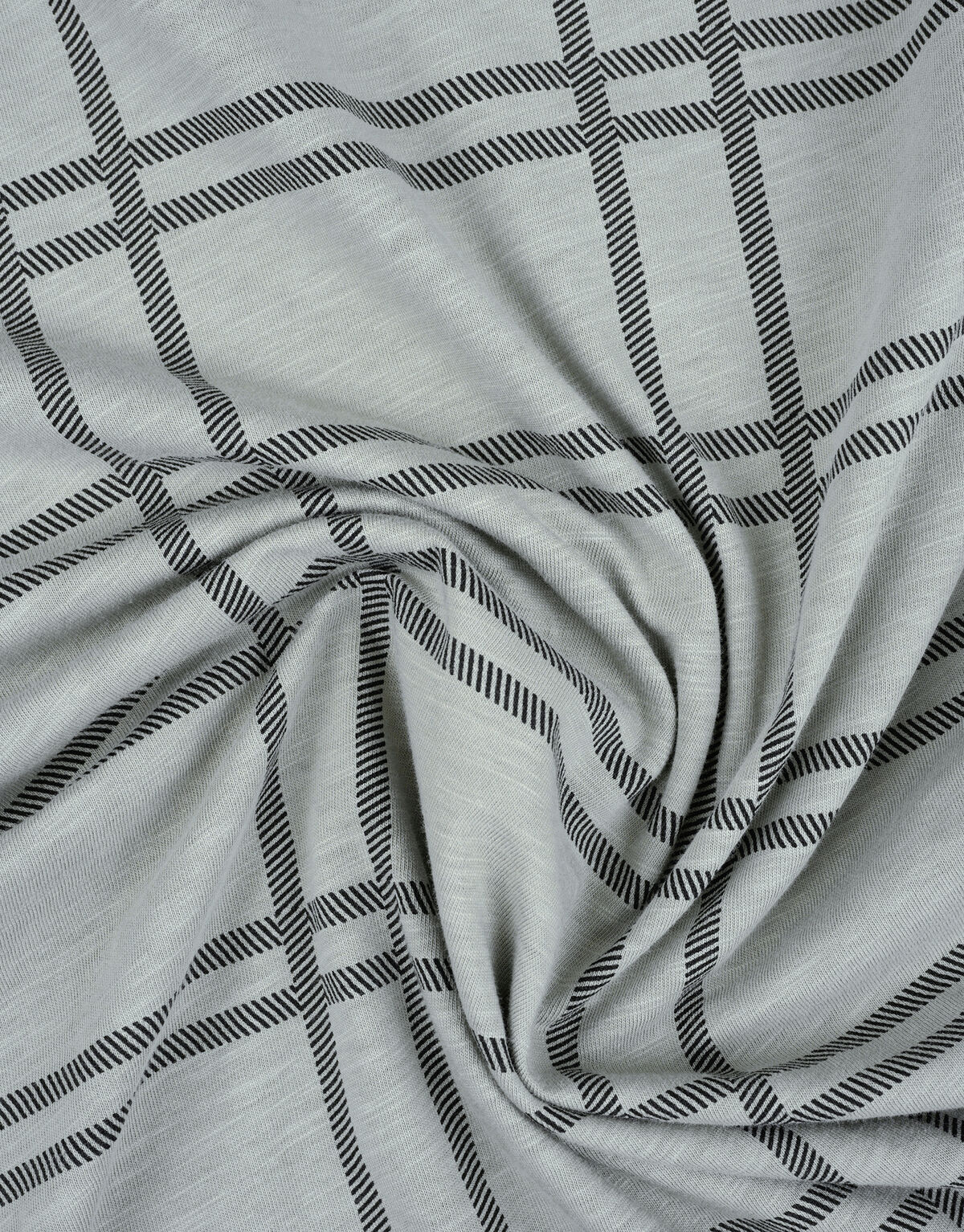 T-Shirt mit Karodruck REFILL