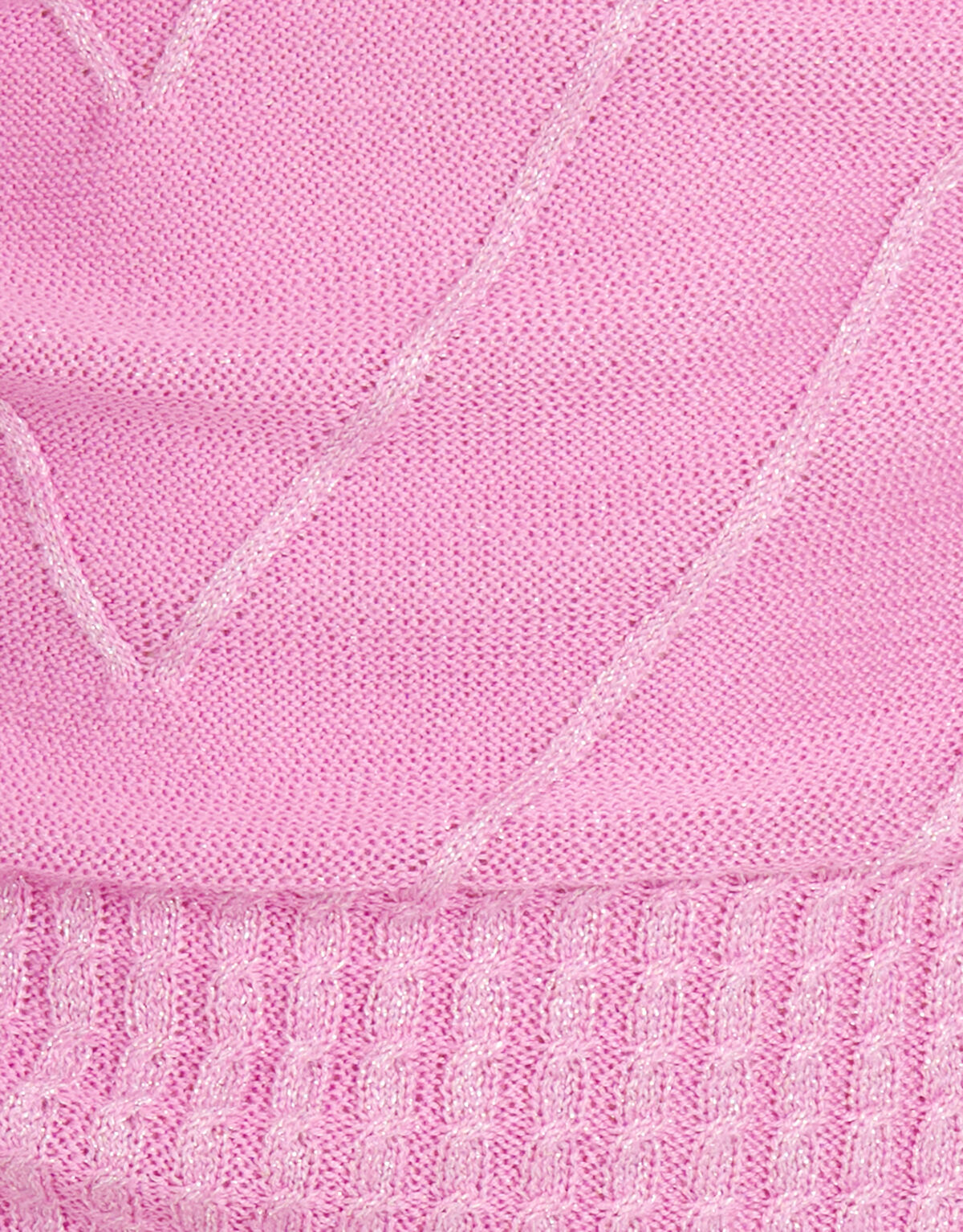 Diagonaler Glitzer-Pullover Rosa SHOEBY GIRLS