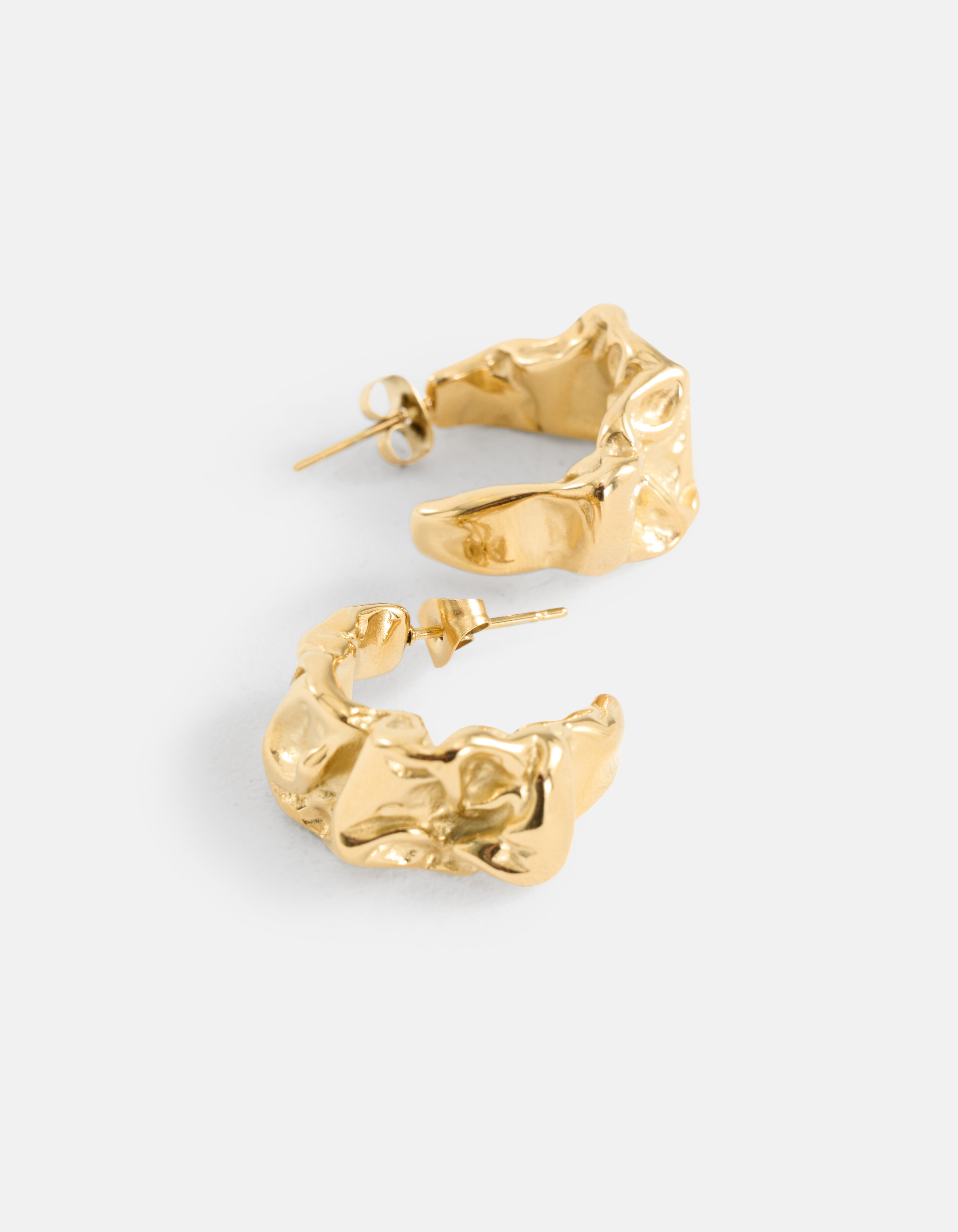 Großvolumige Ohrringe Gold SHOEBY ACCESSOIRES