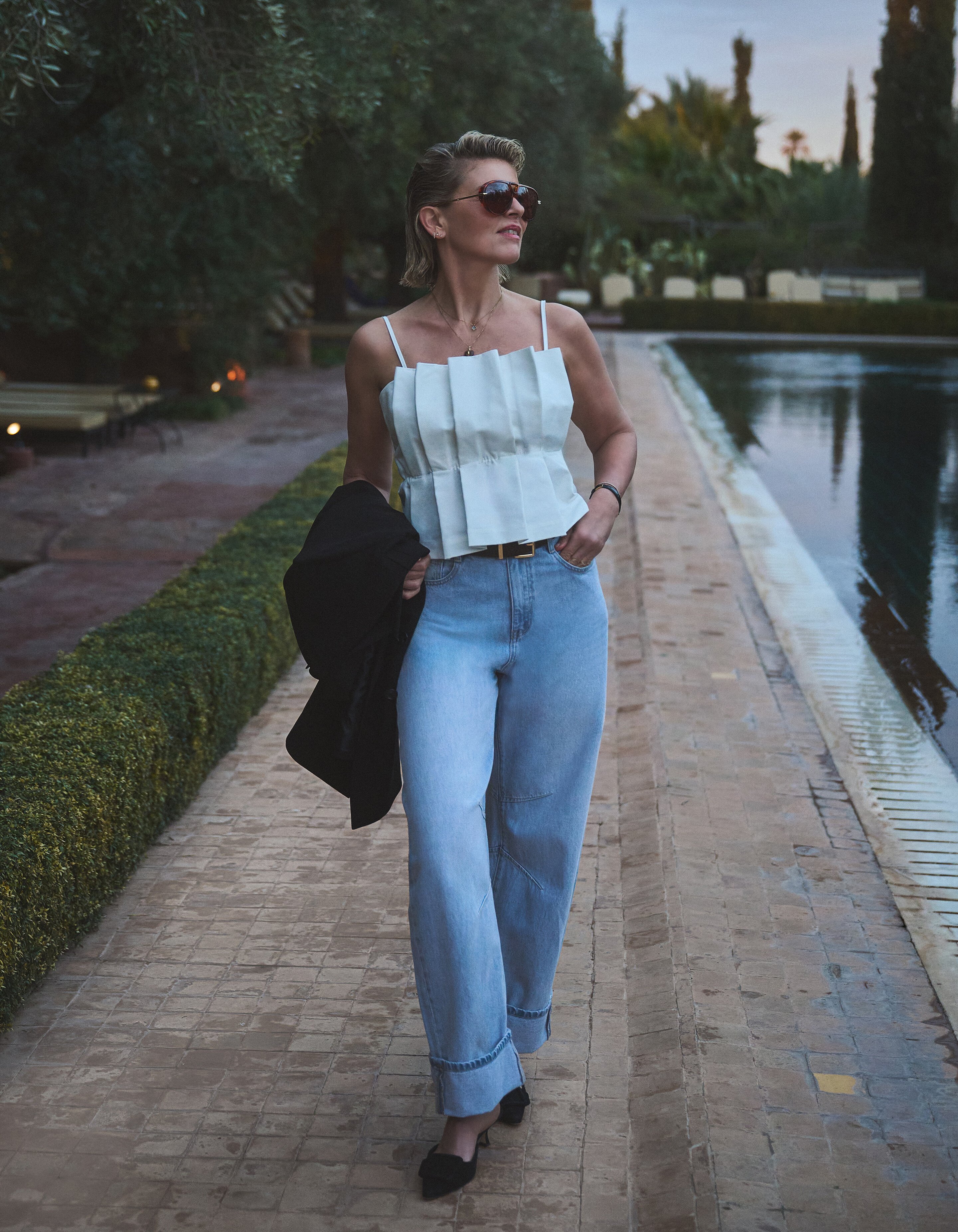 Faltenoberteil Wei&szlig; von Lonneke SHOEBY WOMEN