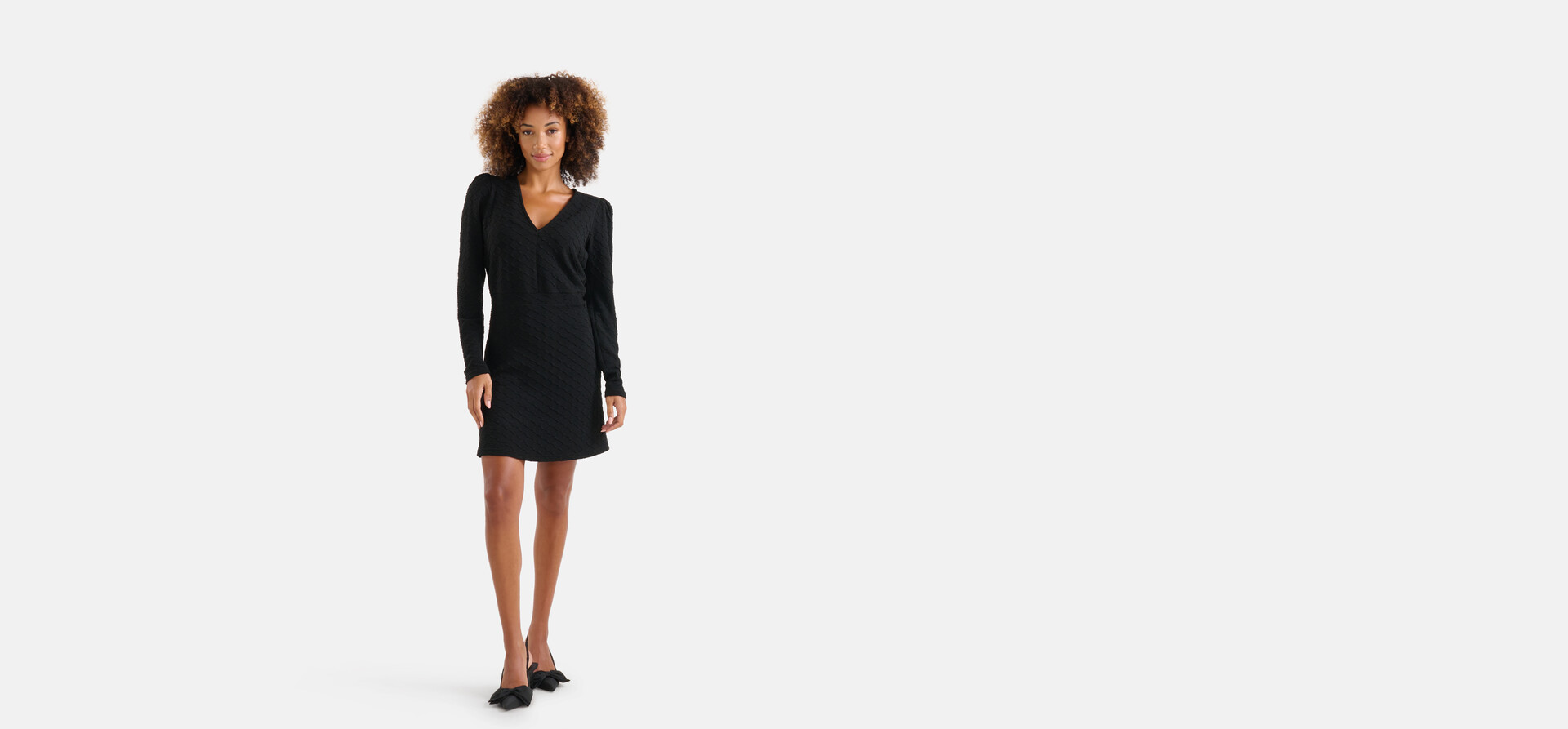 Structuur Jurk Zwart SHOEBY WOMEN