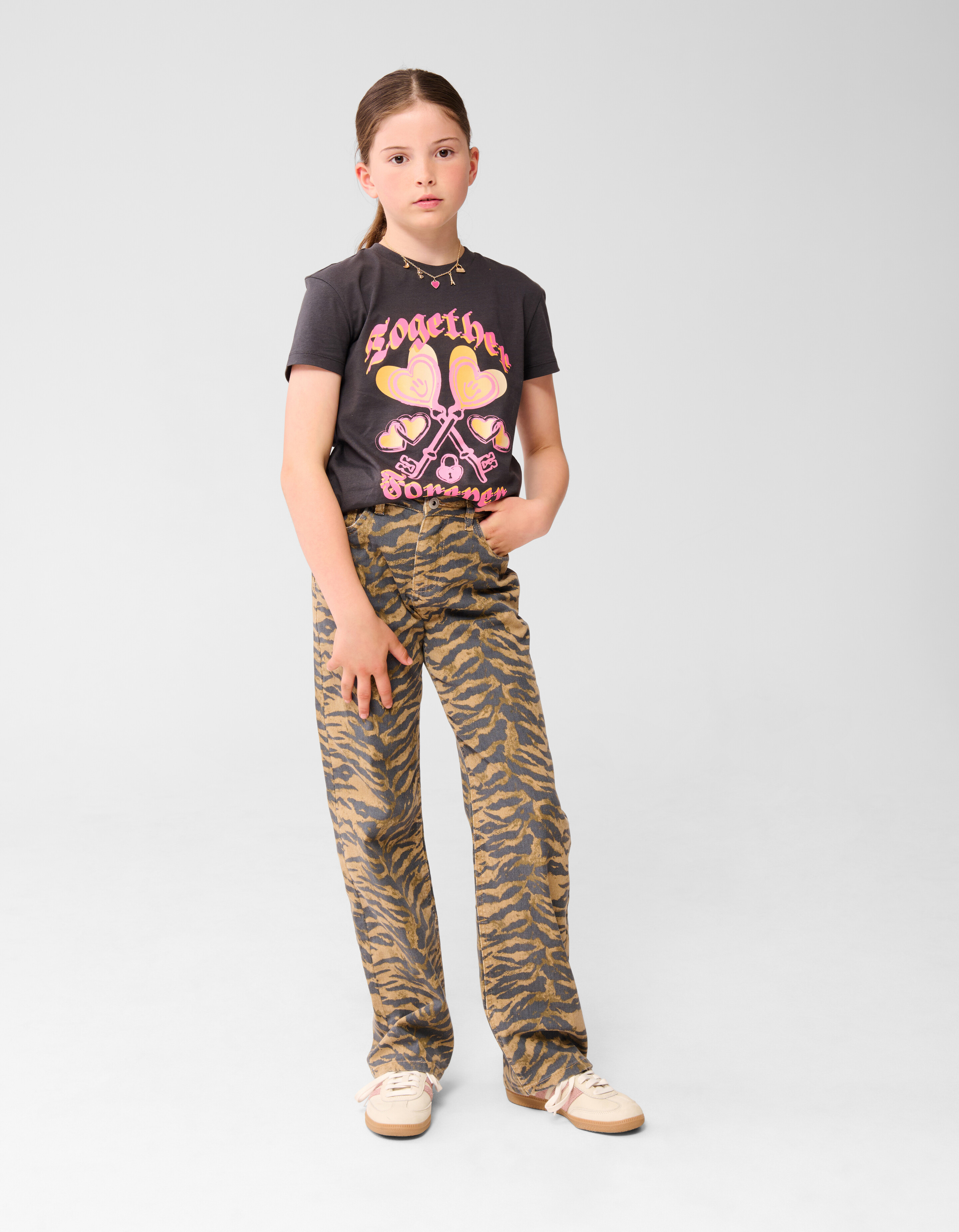 Together Artwork T-shirt Dunkelgrau SHOEBY GIRLS