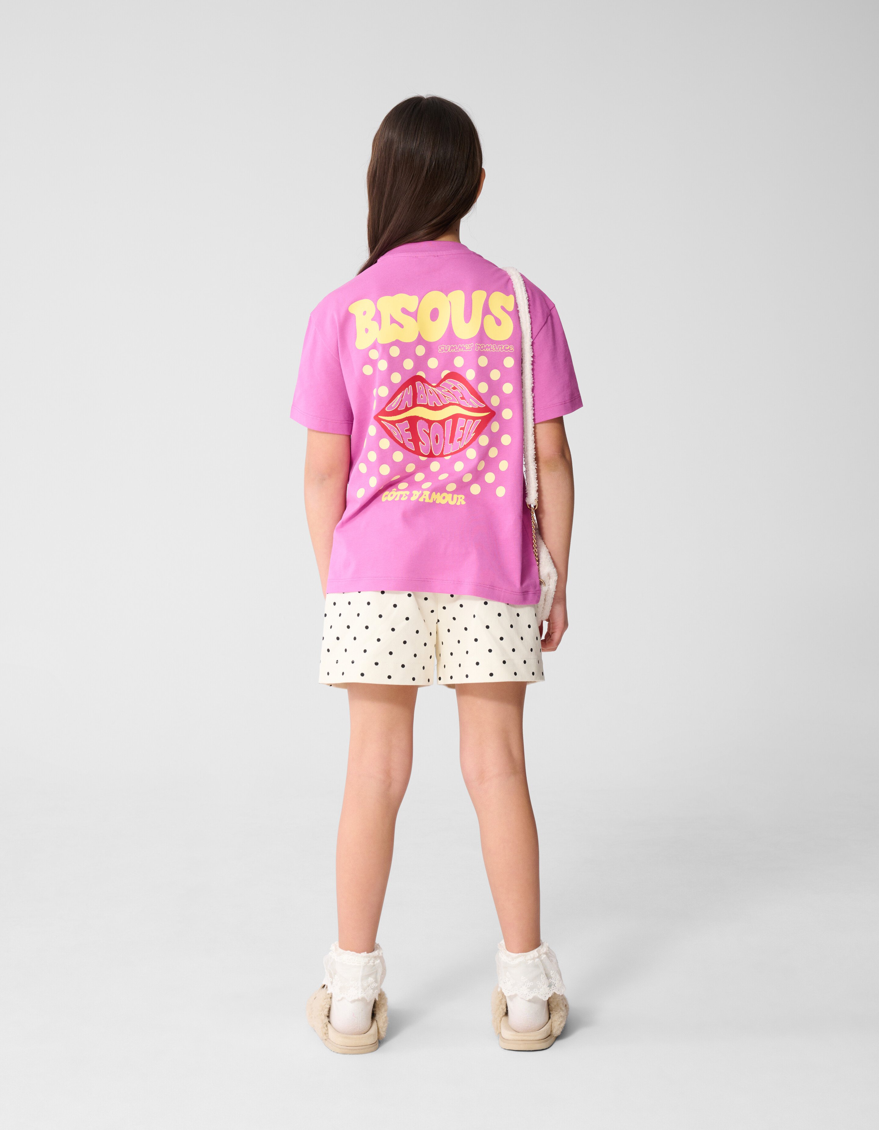 Bisous Artwork T-Shirt Lila SHOEBY GIRLS