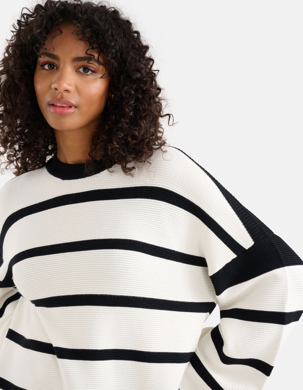 Gestreifter Pullover Wei&szlig; SHOEBY WOMEN