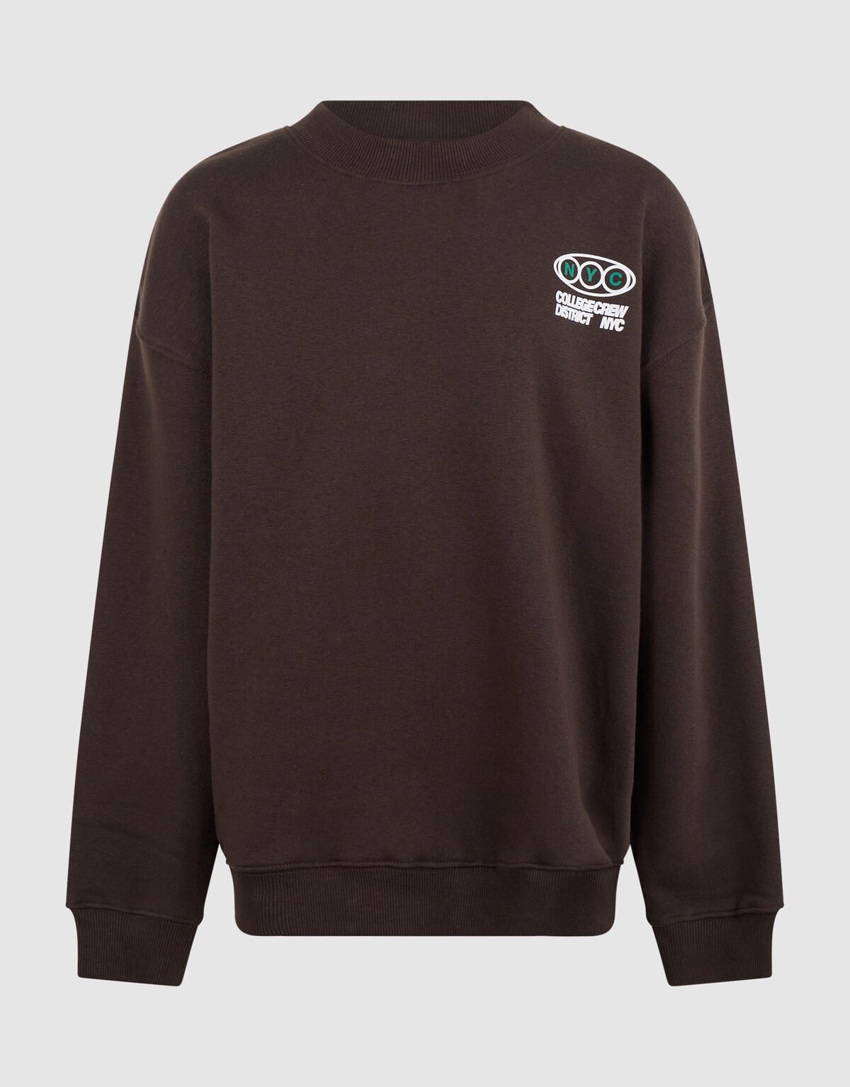 College Artwork Sweater Dunkelbraun SHOEBY BOYS