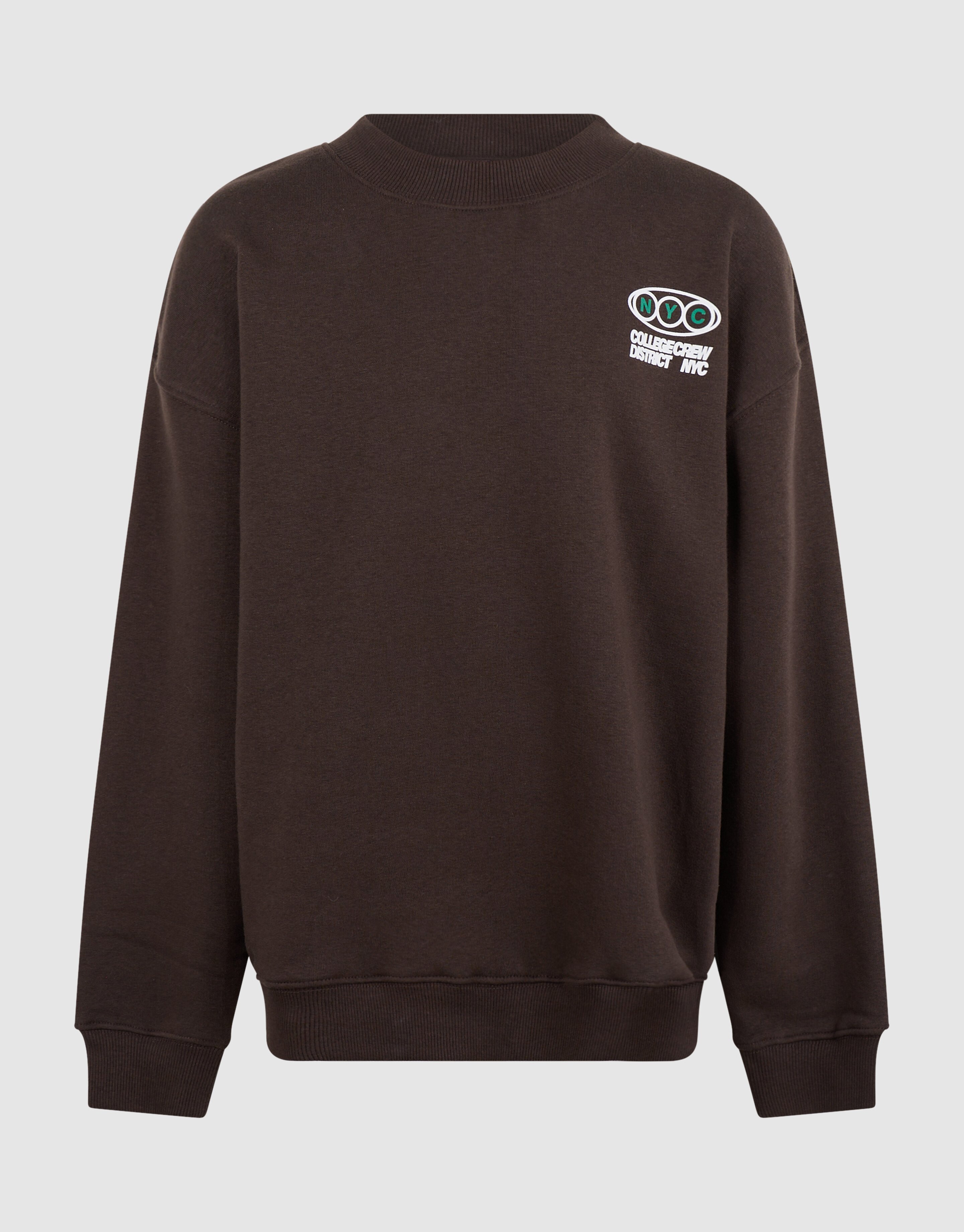 College Artwork Sweater Dunkelbraun SHOEBY BOYS