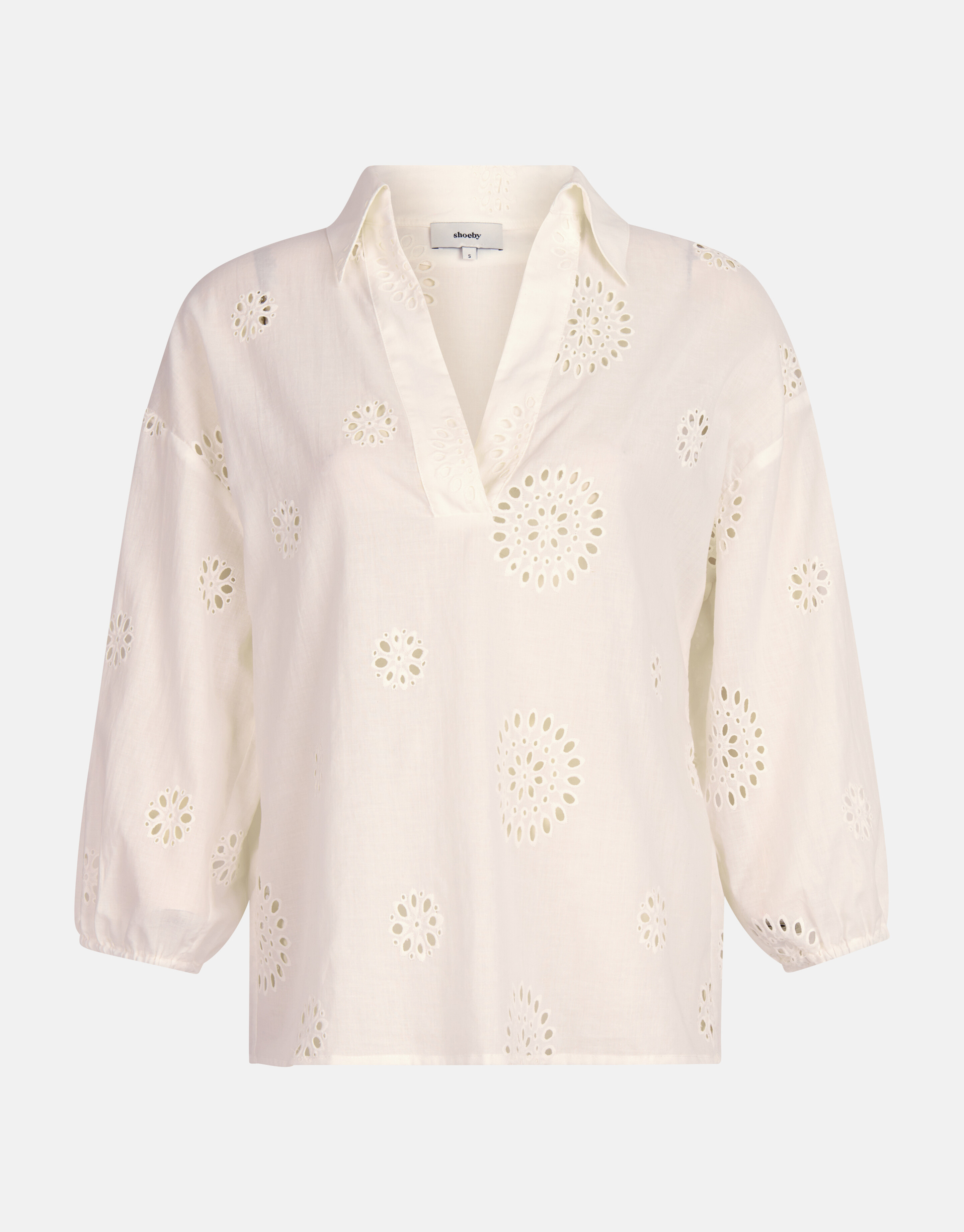 Broderie-Bluse Weiß SHOEBY WOMEN