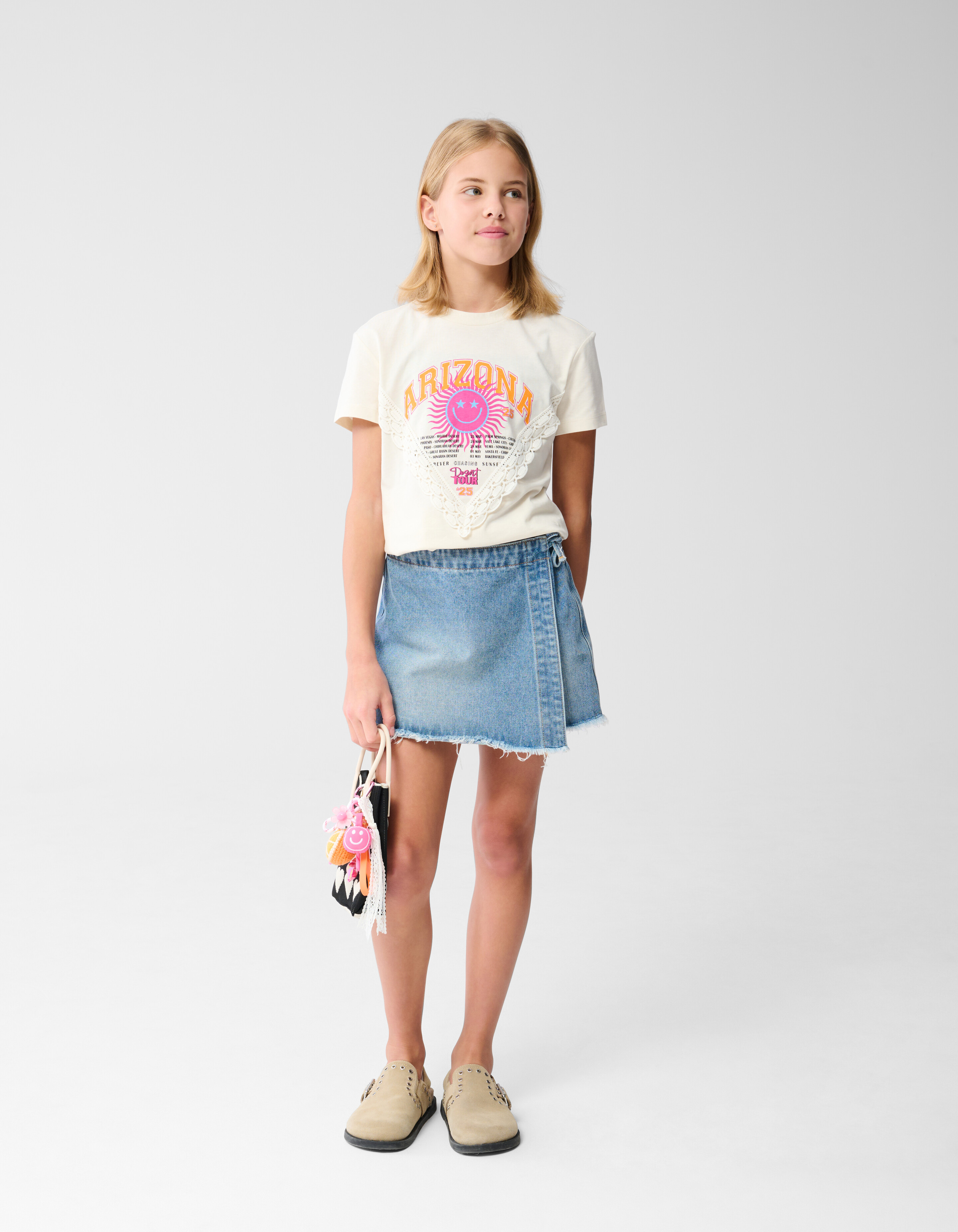 Arizona Spitzen-T-Shirt Broken White SHOEBY GIRLS