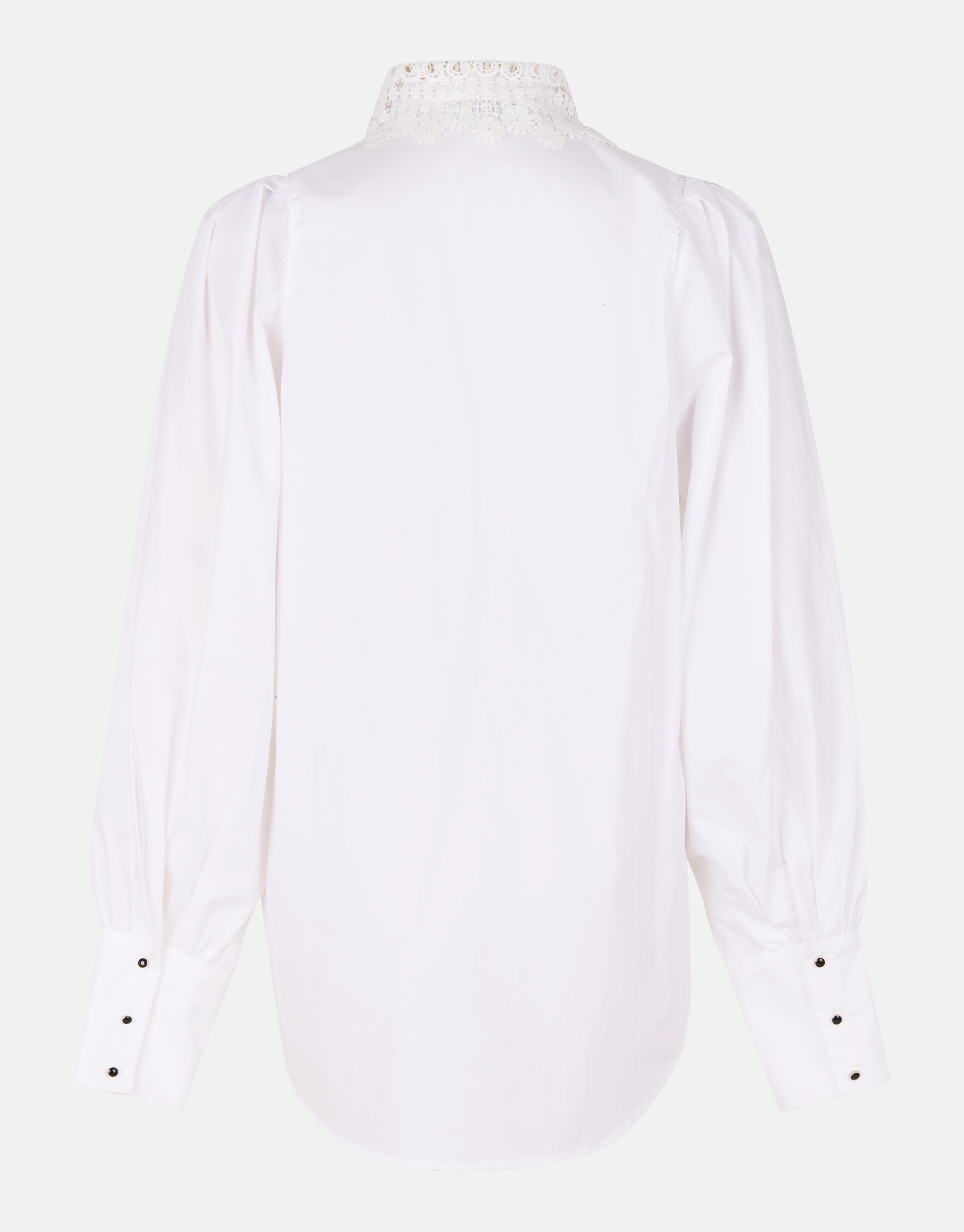 Bluse aus Spitzenpopeline Off White By Fred SHOEBY WOMEN