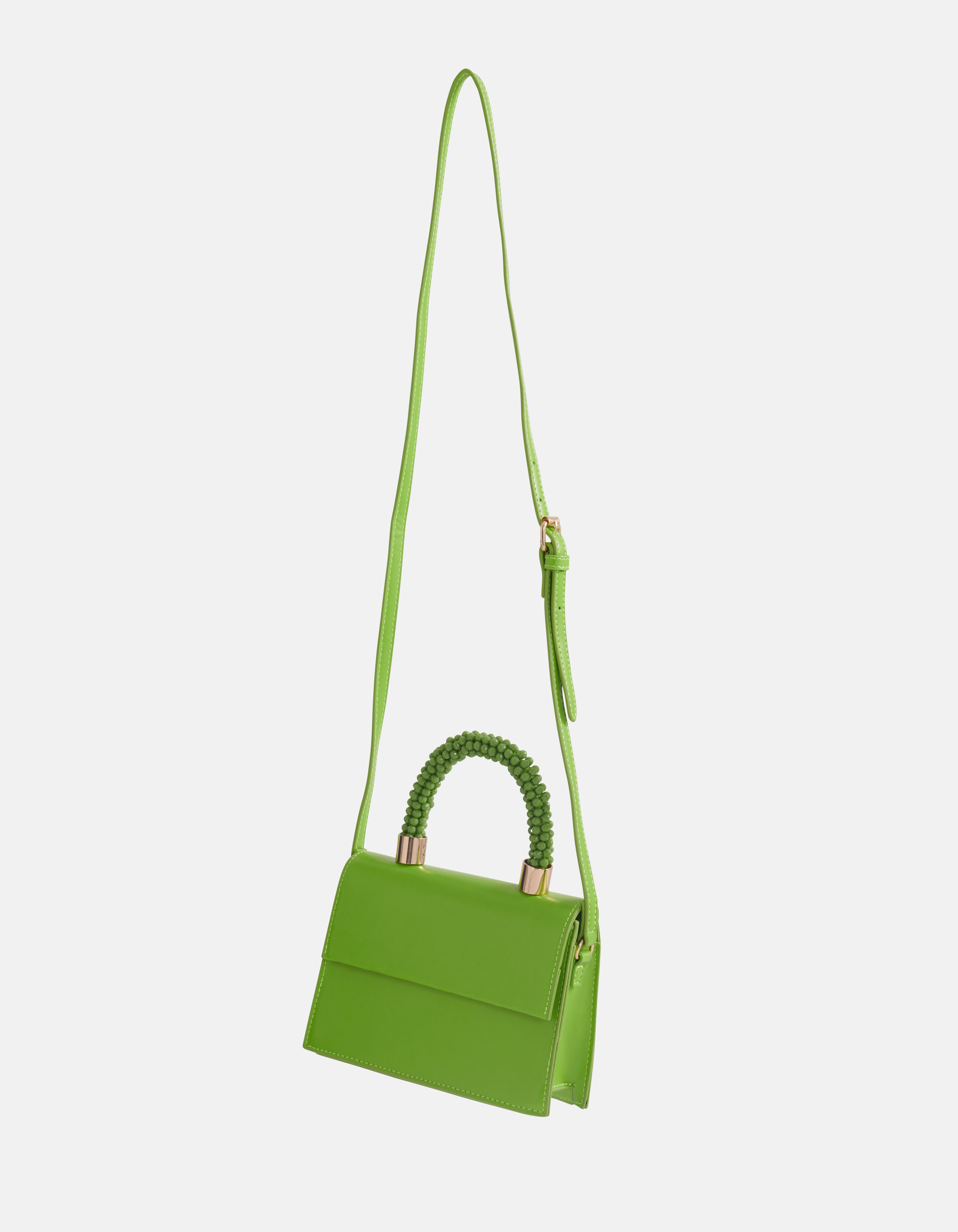 Mini Tasche mit Perlen Grün SHOEBY ACCESSOIRES