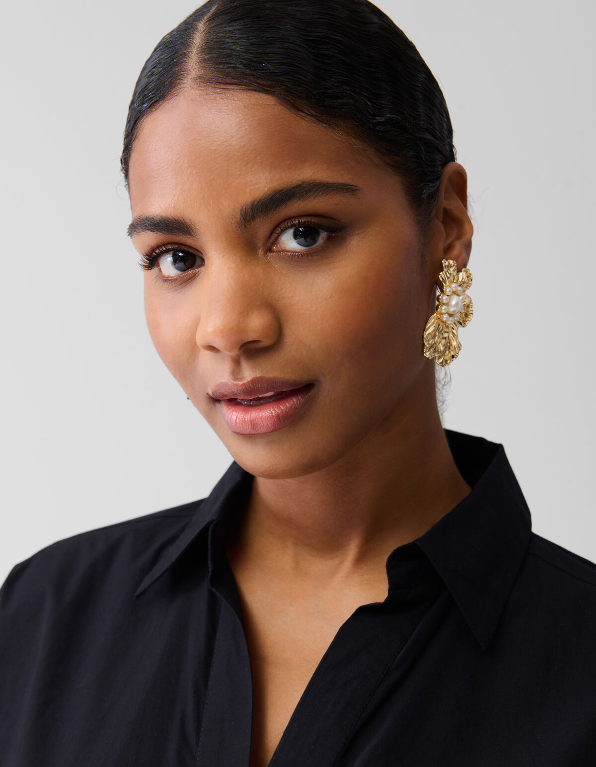 Besticktes Midikleid Schwarz SHOEBY WOMEN