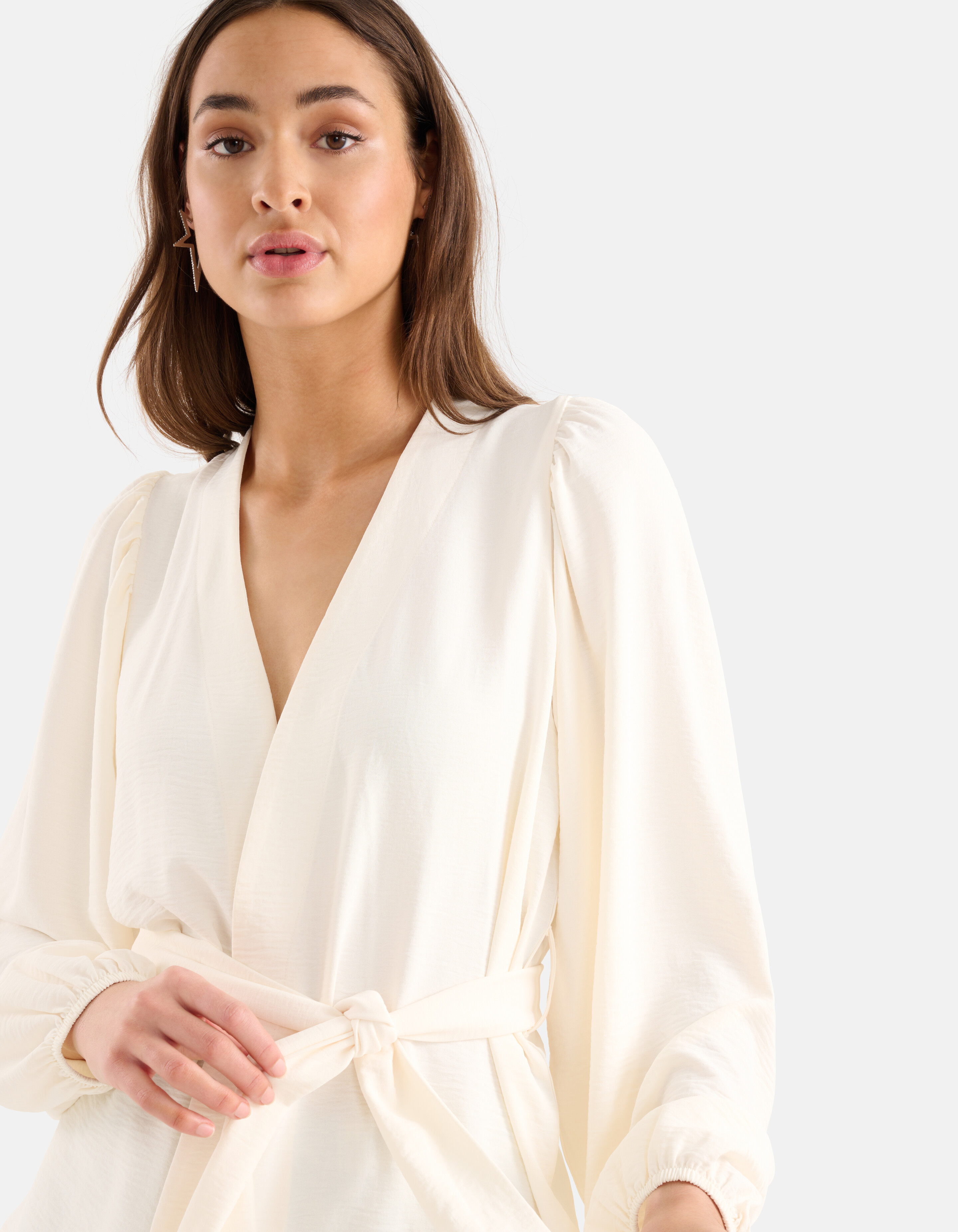 Wickelbluse Off White SHOEBY WOMEN