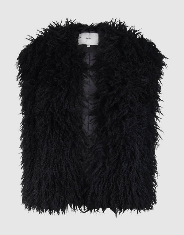 Oversized Teddy Weste Schwarz SHOEBY WOMEN