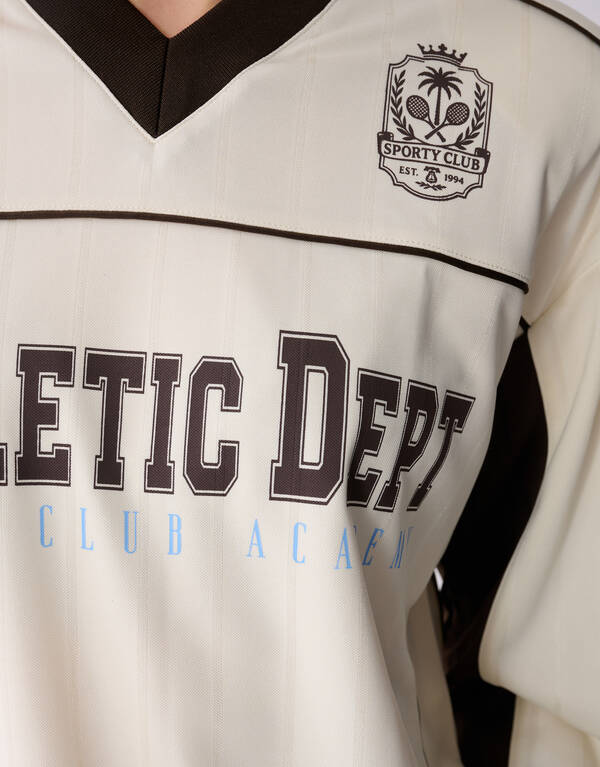 Sportliches Langarmshirt Gebrochen Wei&szlig; SHOEBY WOMEN