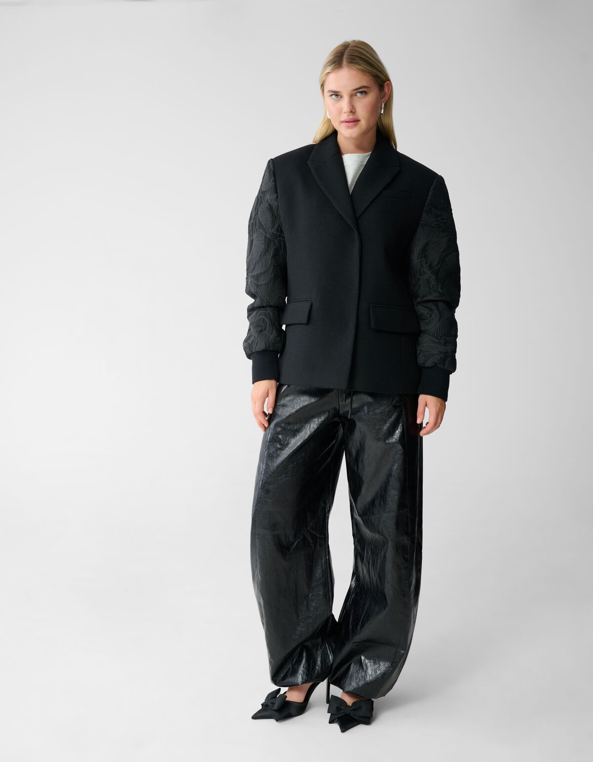 Kurze Mischjacke Schwarz SHOEBY WOMEN