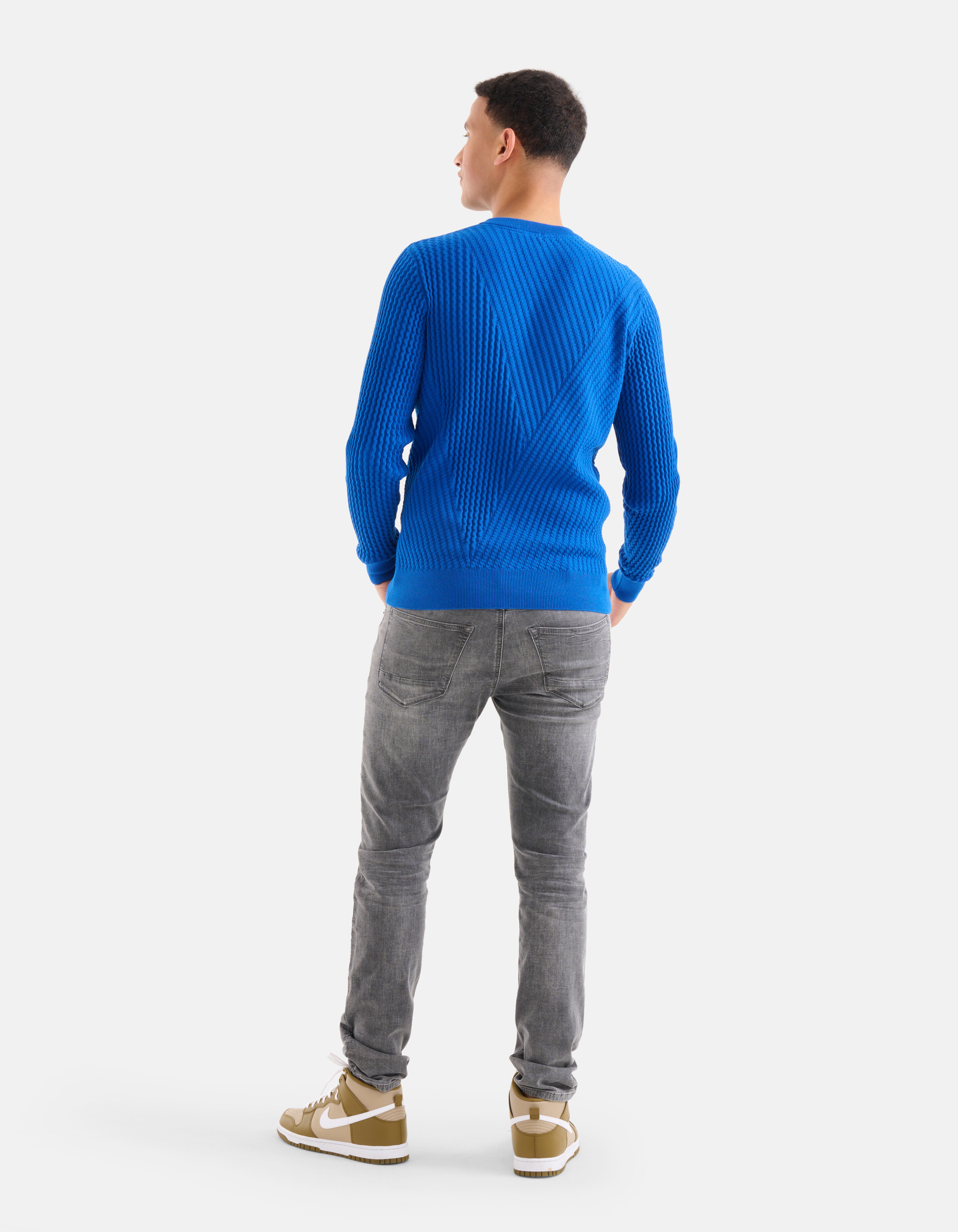 Gestreifter Pullover Blau SHOEBY MEN