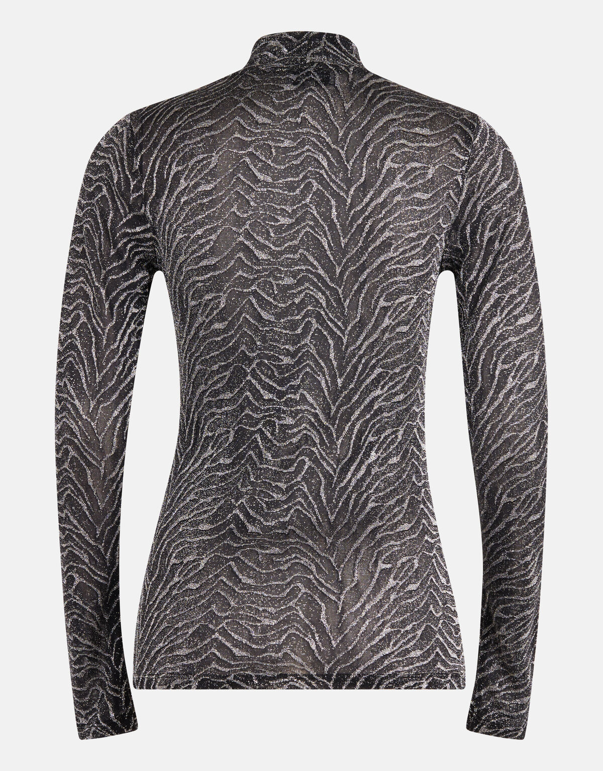 Glitzerndes Mesh-Top Silber SHOEBY WOMEN
