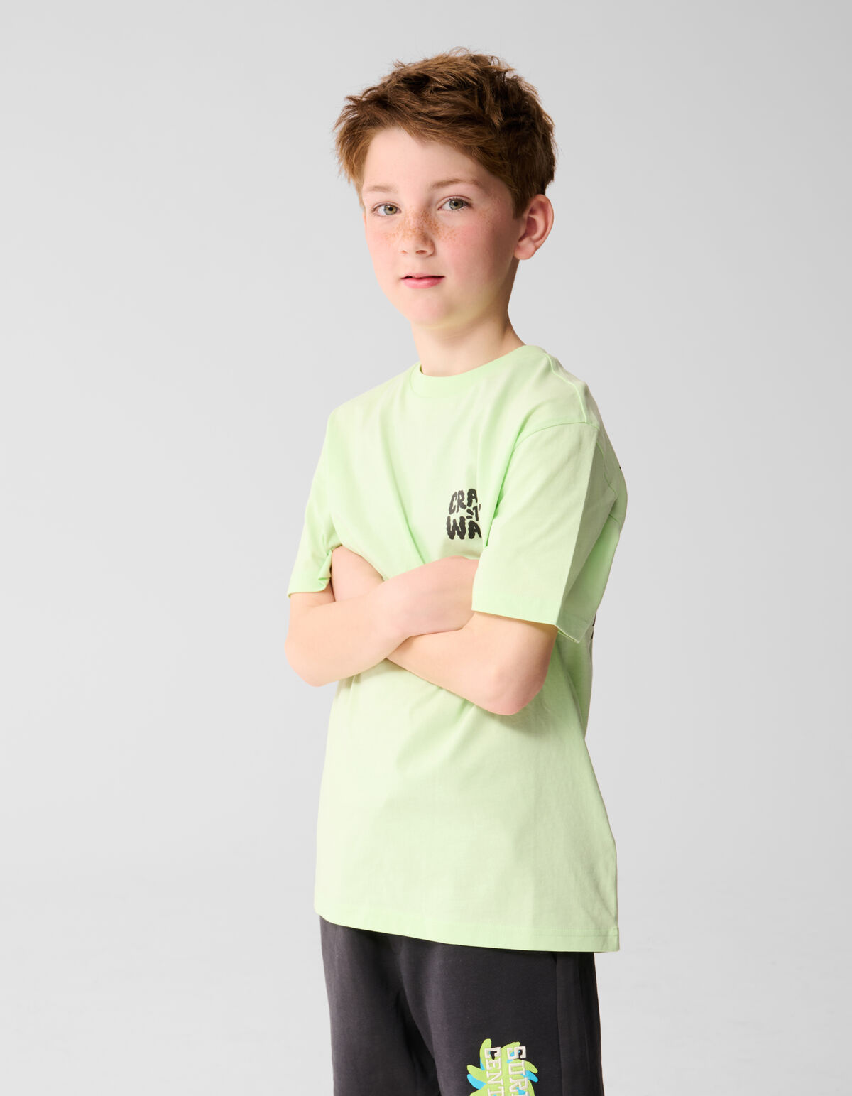 Craving Artwork T-shirt Hellgrün SHOEBY BOYS