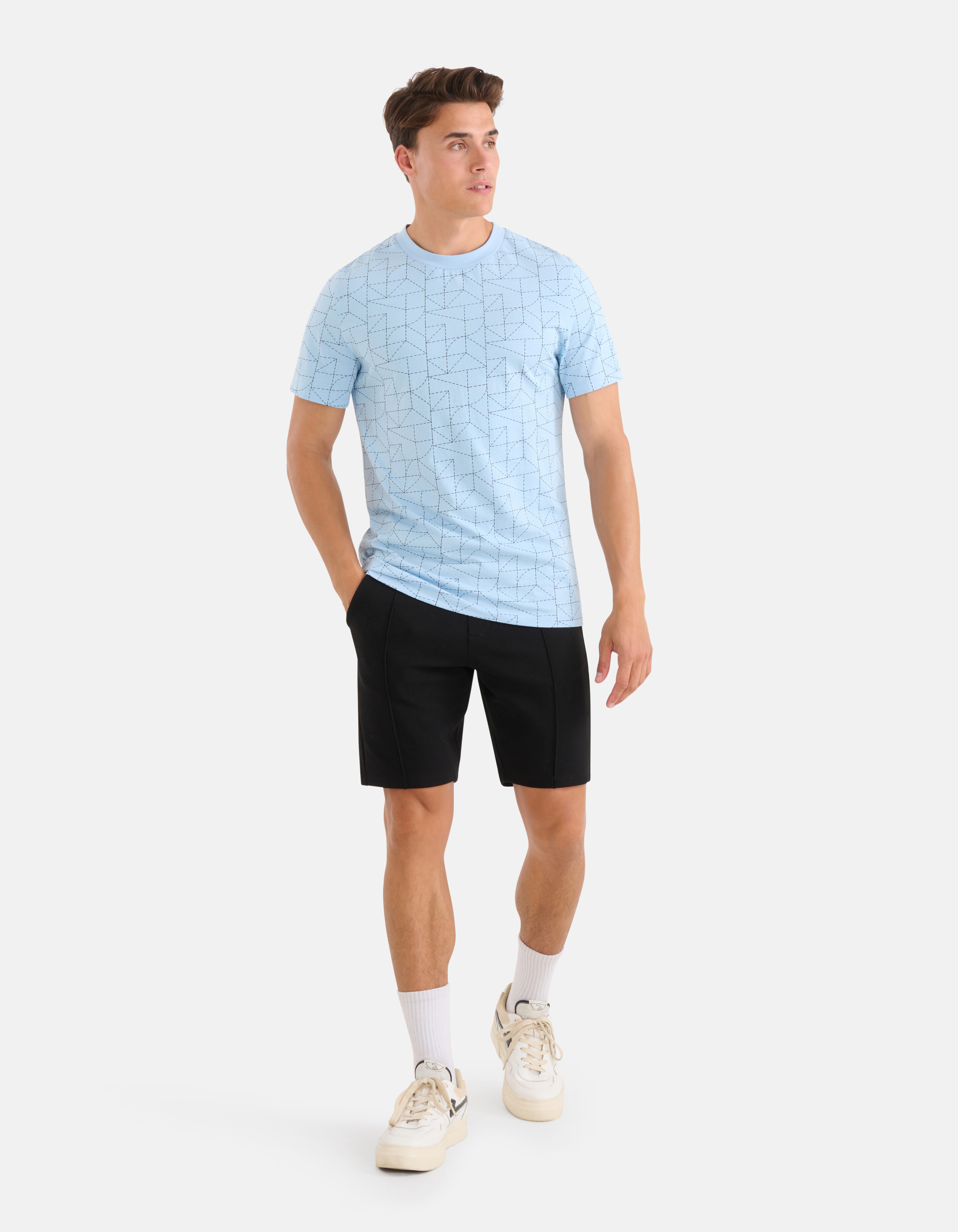 Structuur Short Zwart SHOEBY MEN