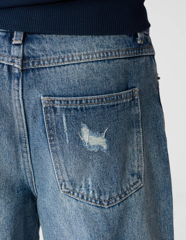 Destroyed Balloon Fit Jeans Dunkelblau SHOEBY BOYS