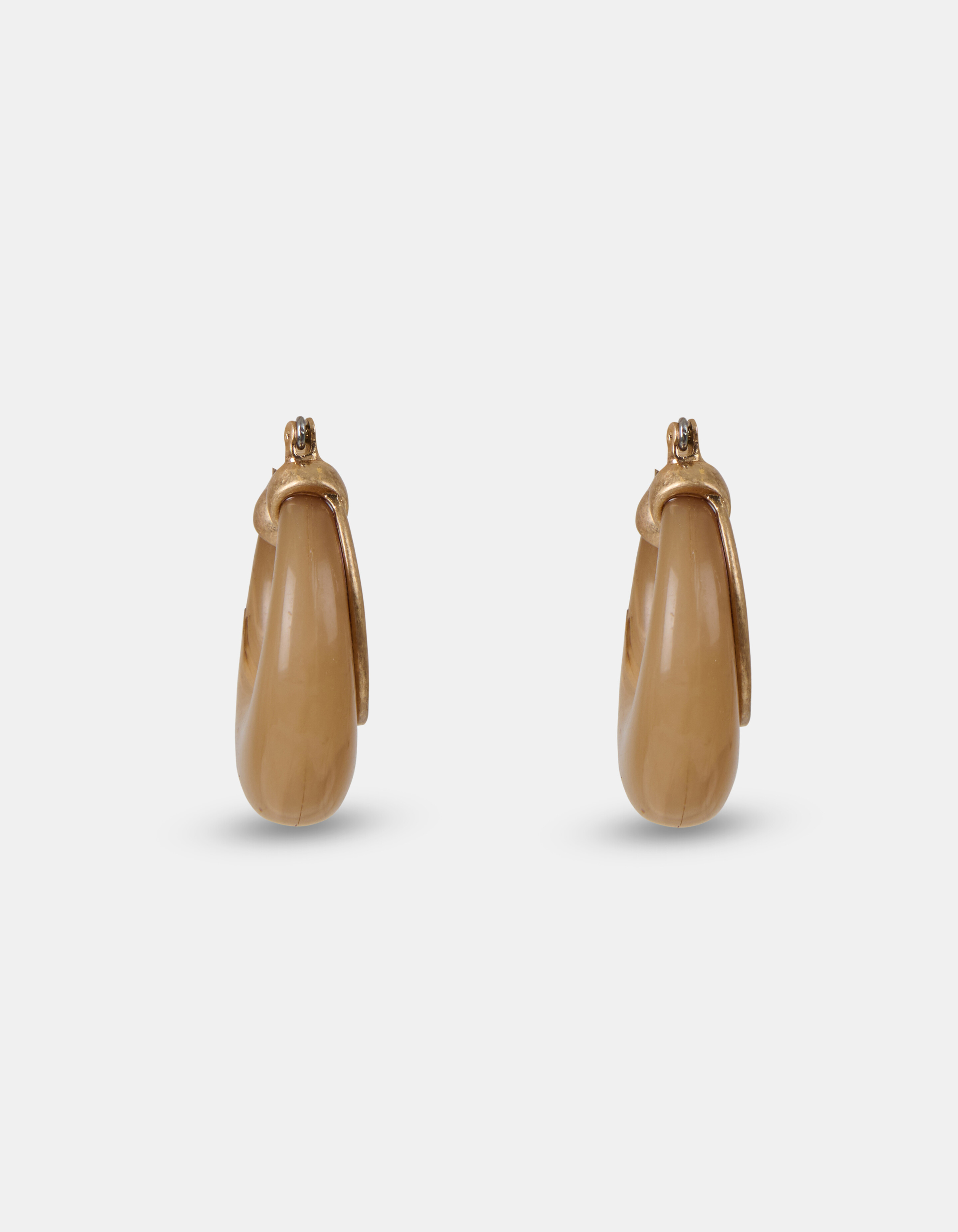 Cremefarbene Marmor-Ohrringe SHOEBY ACCESSOIRES