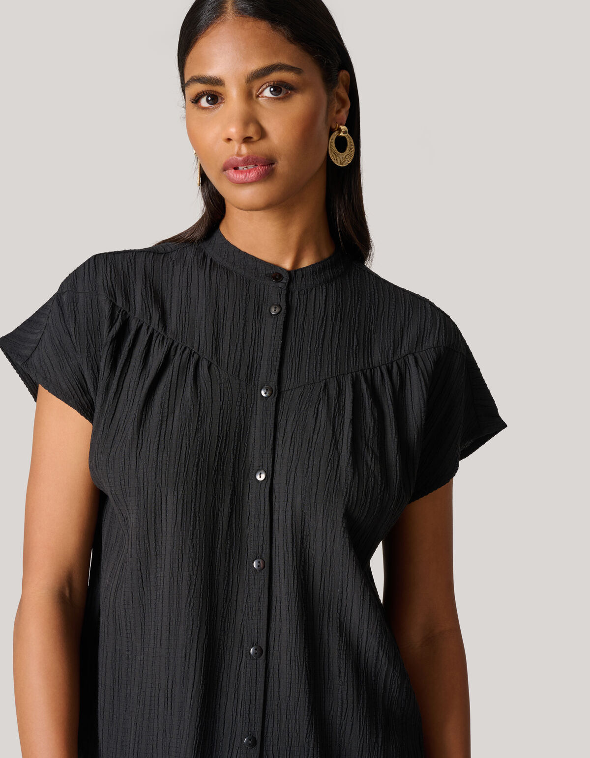 Textur Top Schwarz SHOEBY WOMEN