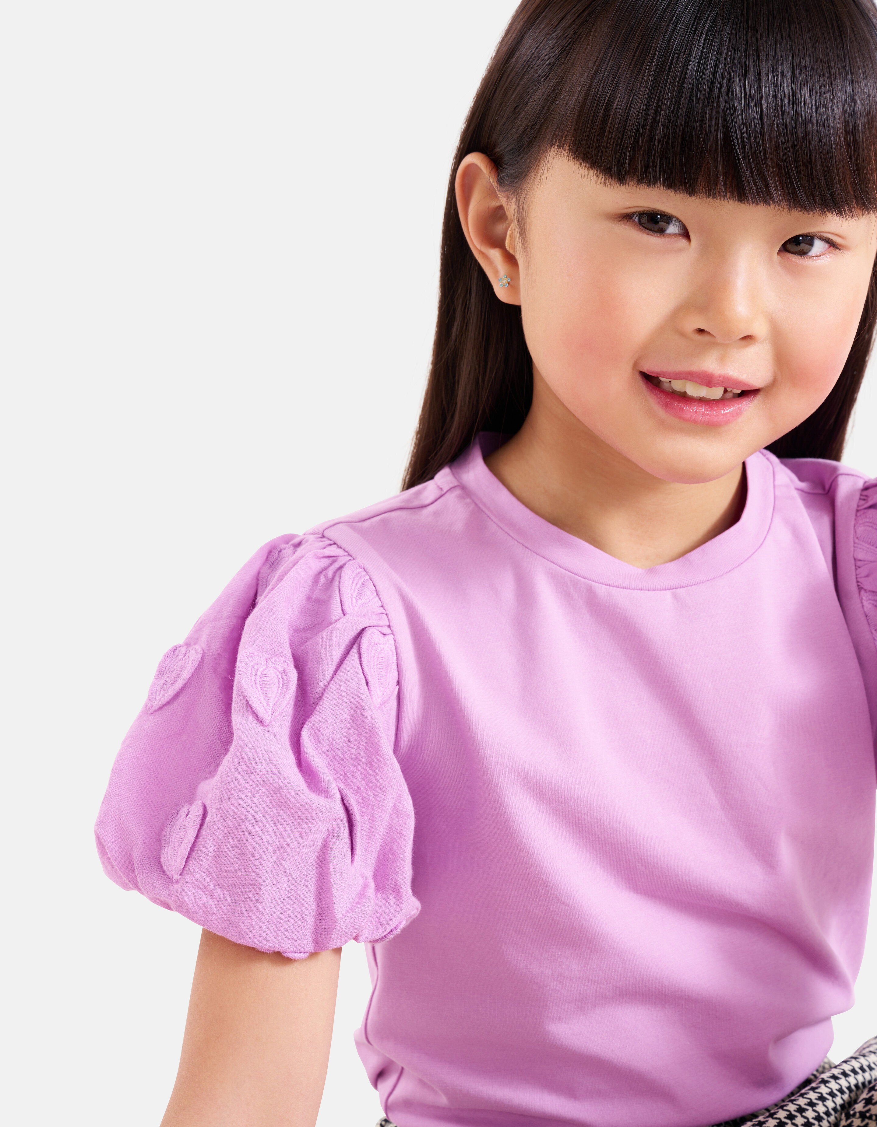 Herzen-Top Hellviolett SHOEBY GIRLS