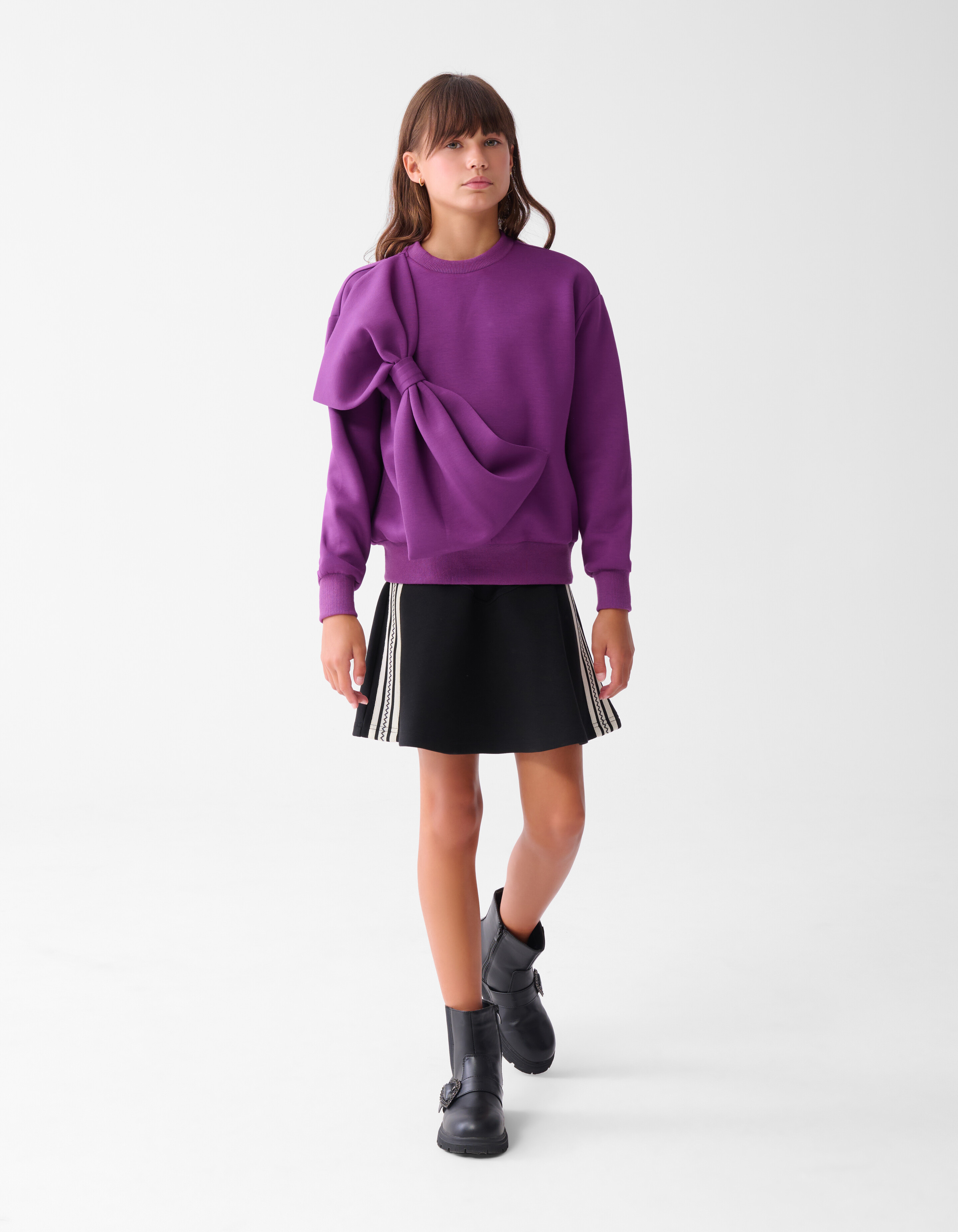 Schleife Pullover Lila SHOEBY GIRLS