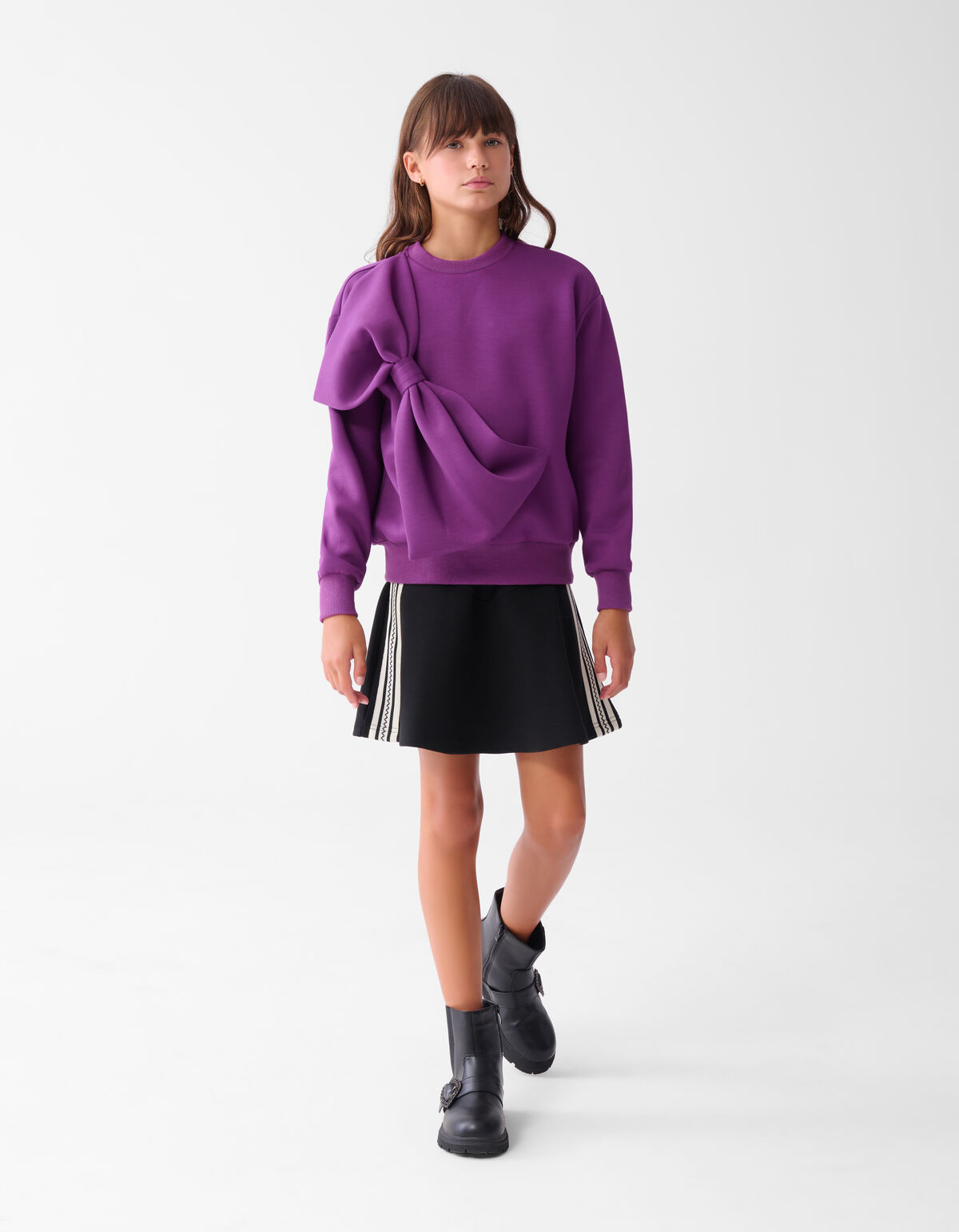 Schleife Pullover Lila SHOEBY GIRLS