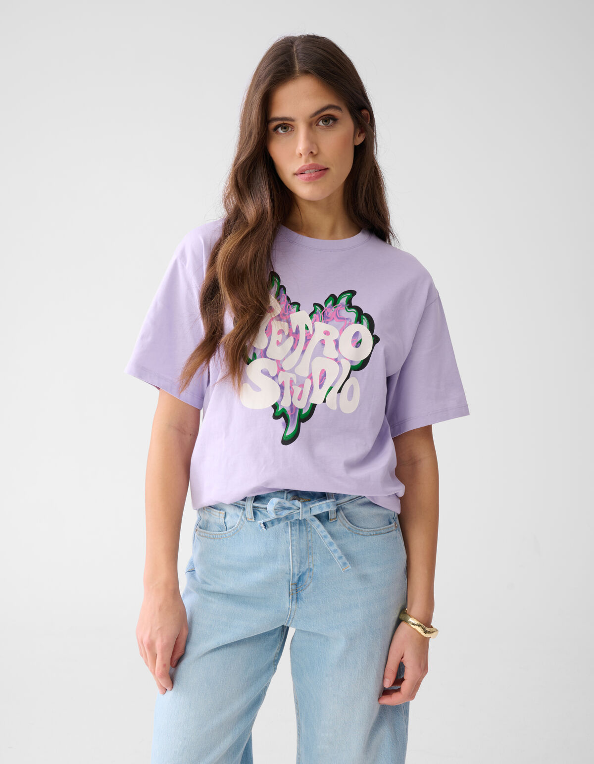 Artwork T-shirt Hellviolett SHOEBY WOMEN