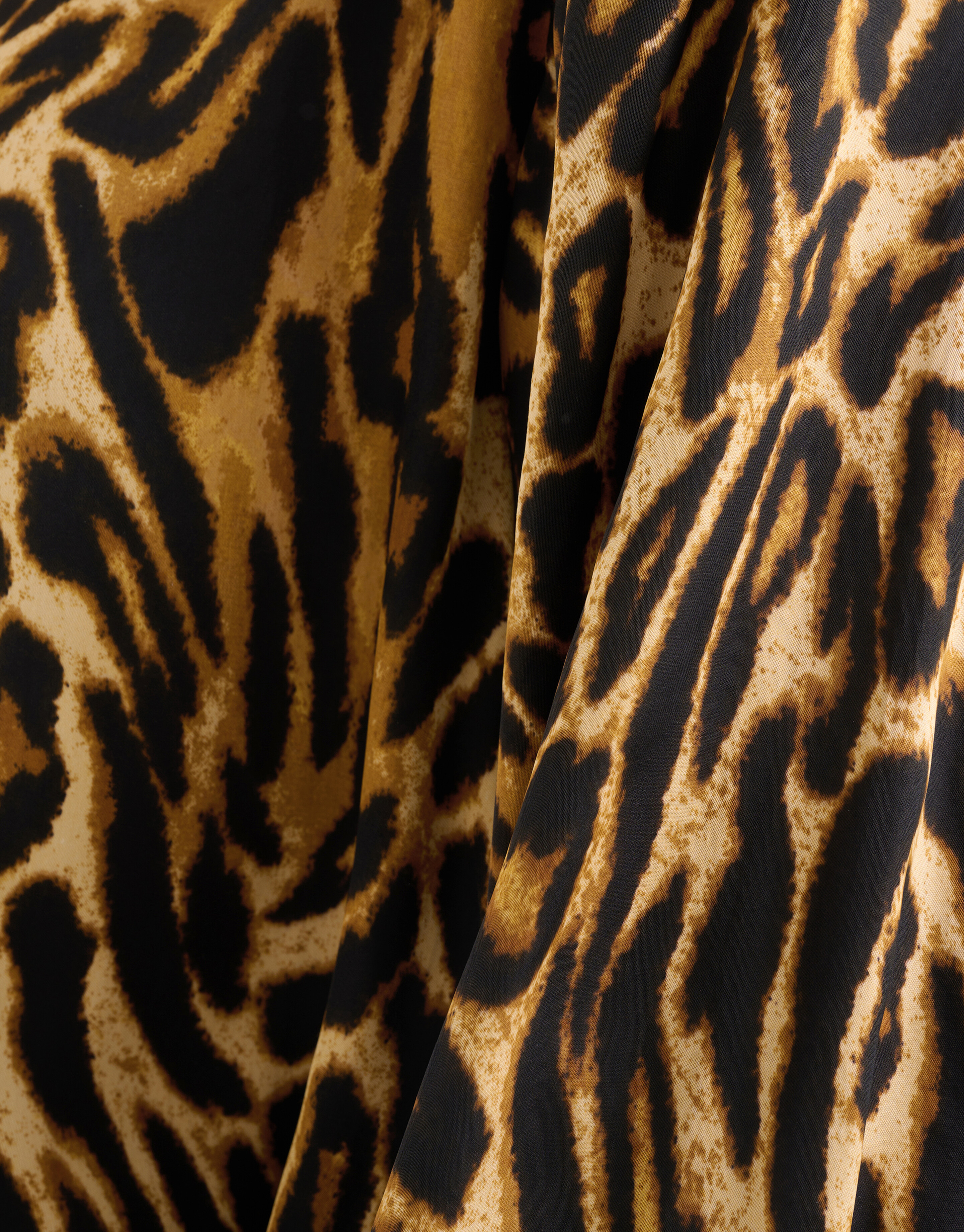 Satin Bluse mit Leopardenmuster Braun SHOEBY WOMEN