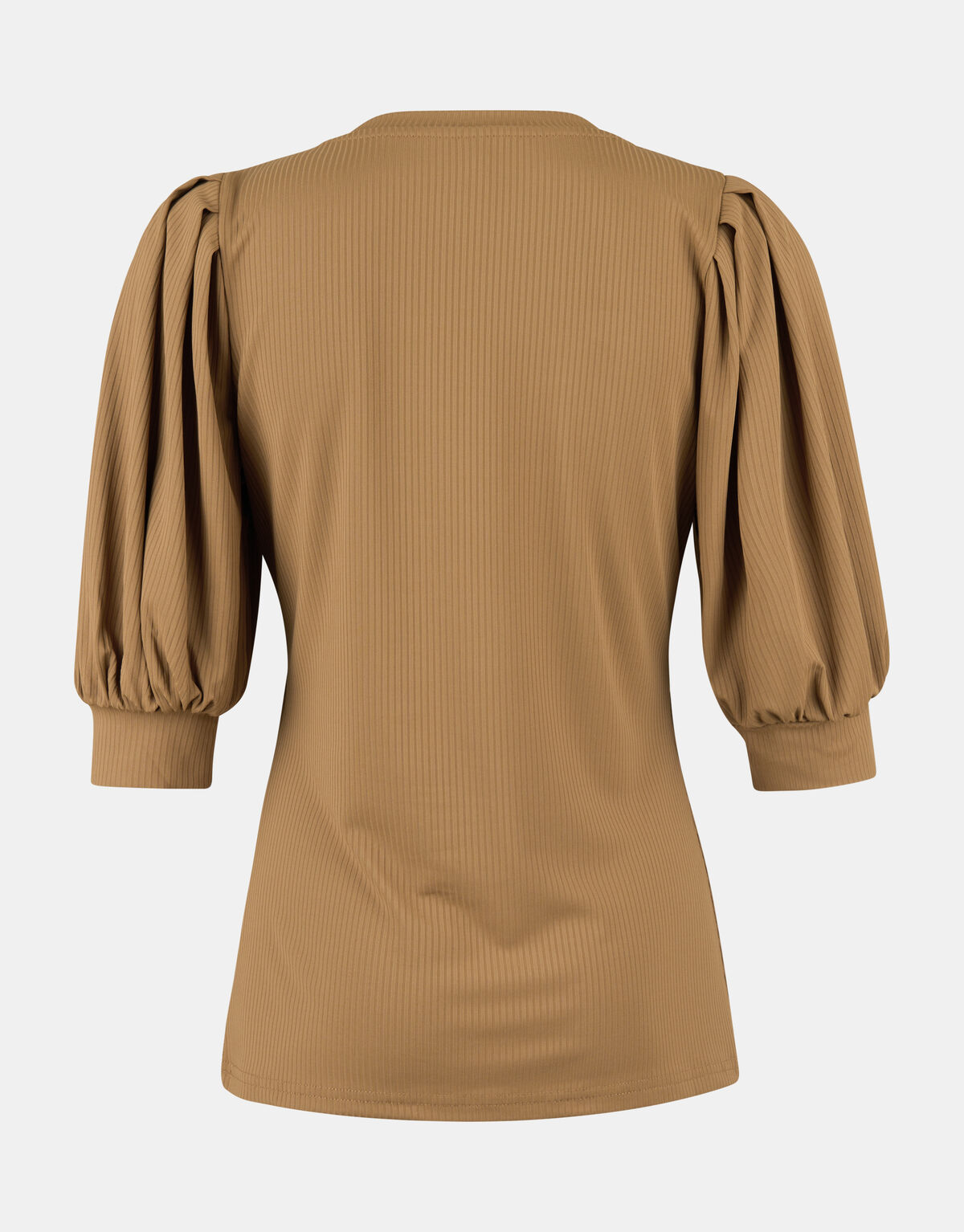 Rib Jersey V Ausschnitt T-Shirt EKSEPT