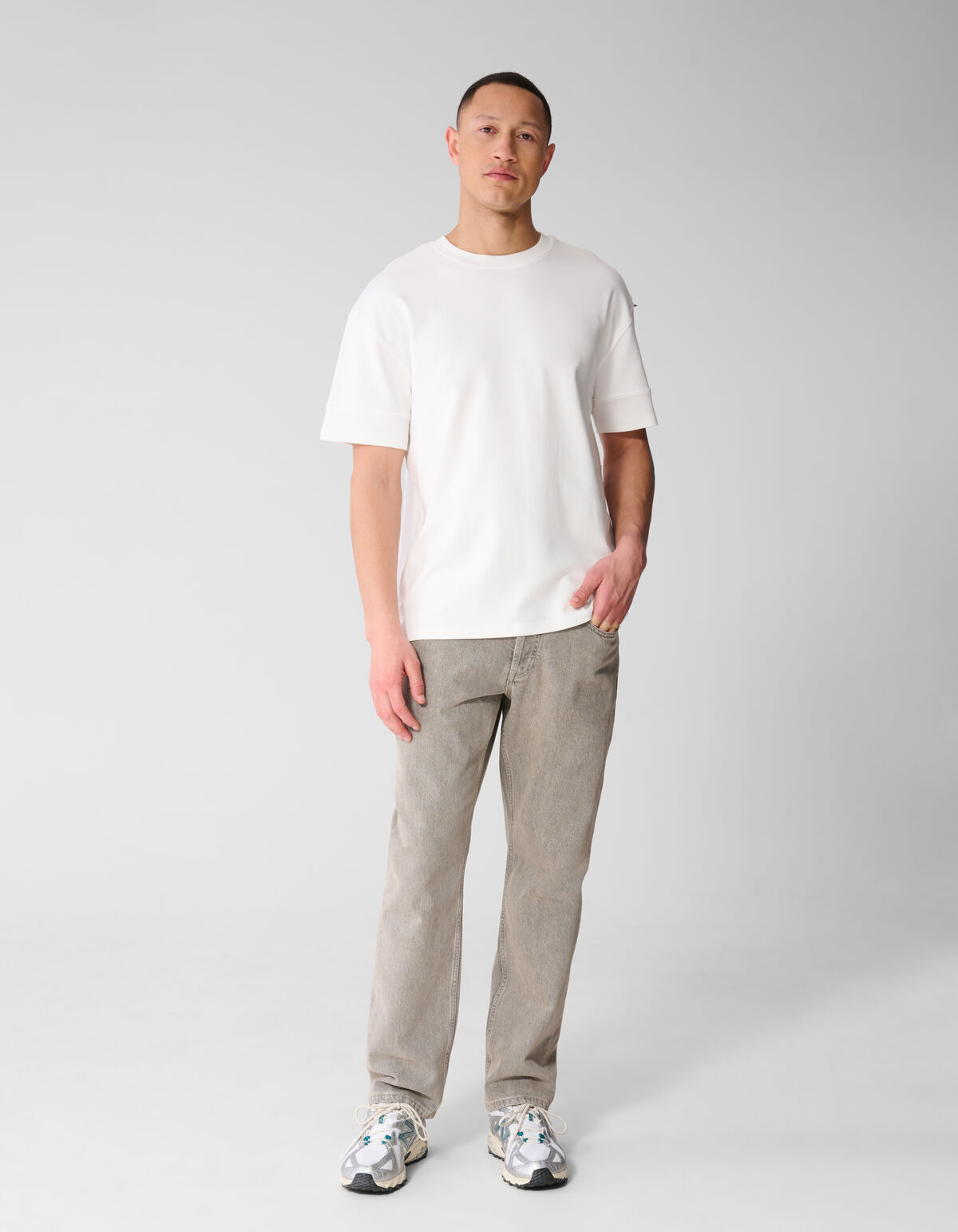 Moderne Straight-Fit-Jeans Sand L32 SHOEBY MEN