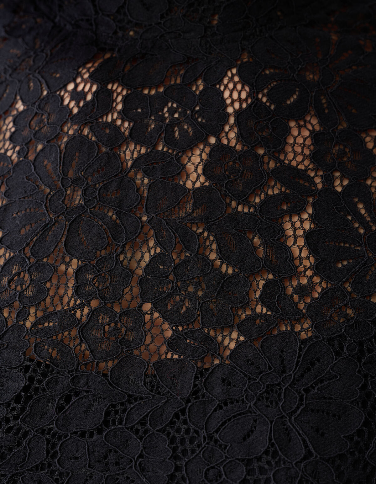 Zweifarbiges Spitzentop Schwarz SHOEBY WOMEN