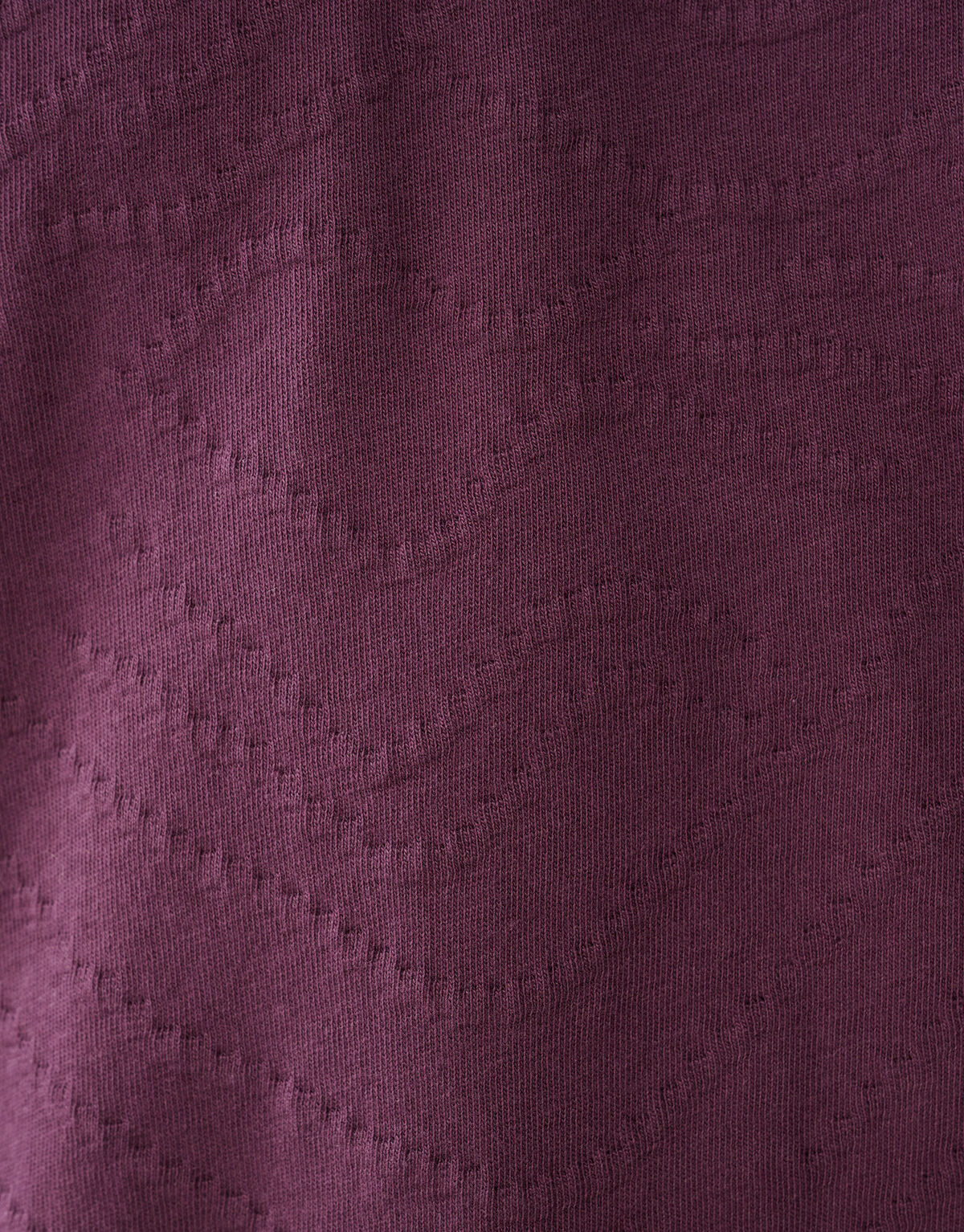 Jacquard-T-Shirt Dunkelrot SHOEBY MEN