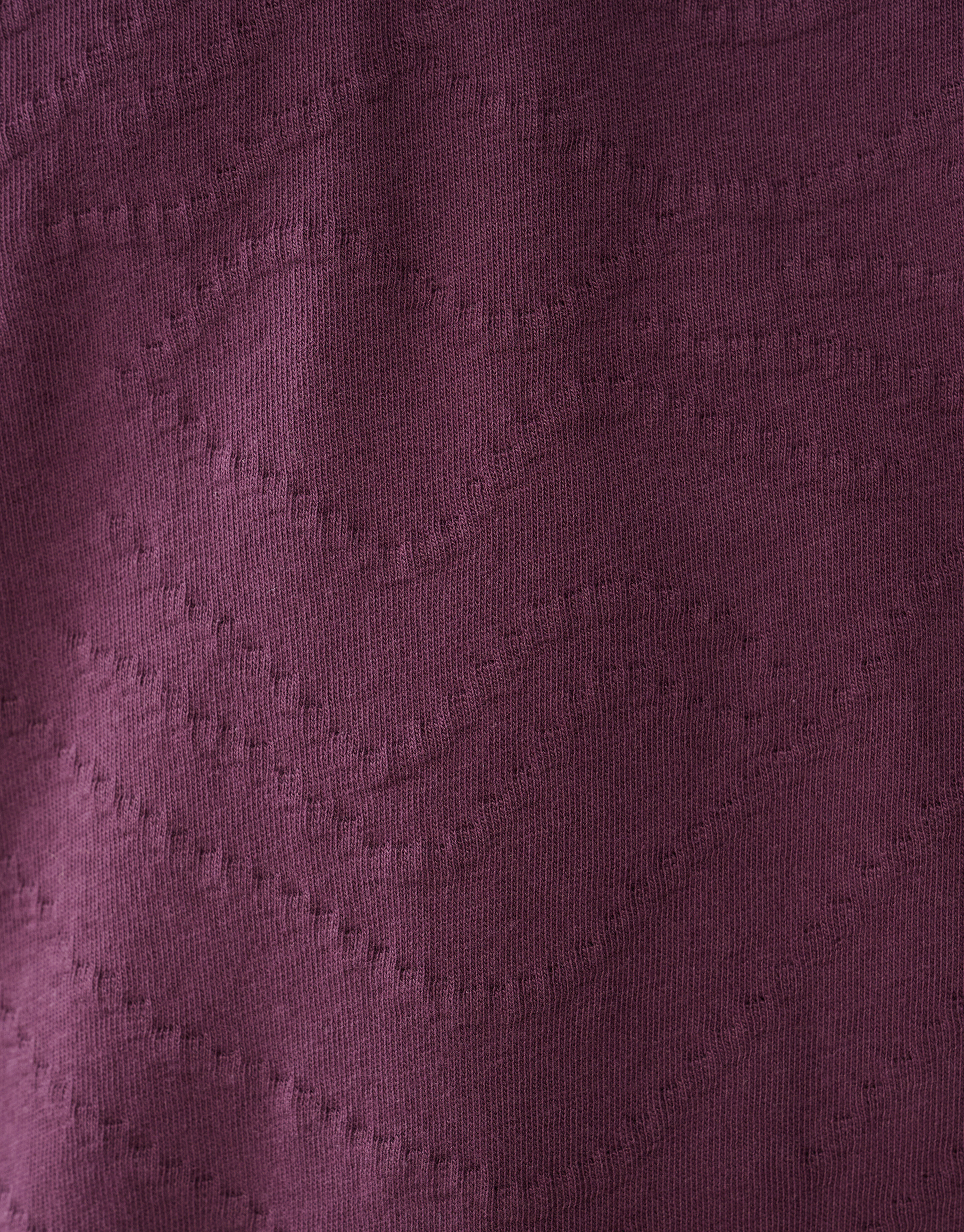 Jacquard-T-Shirt Dunkelrot SHOEBY MEN