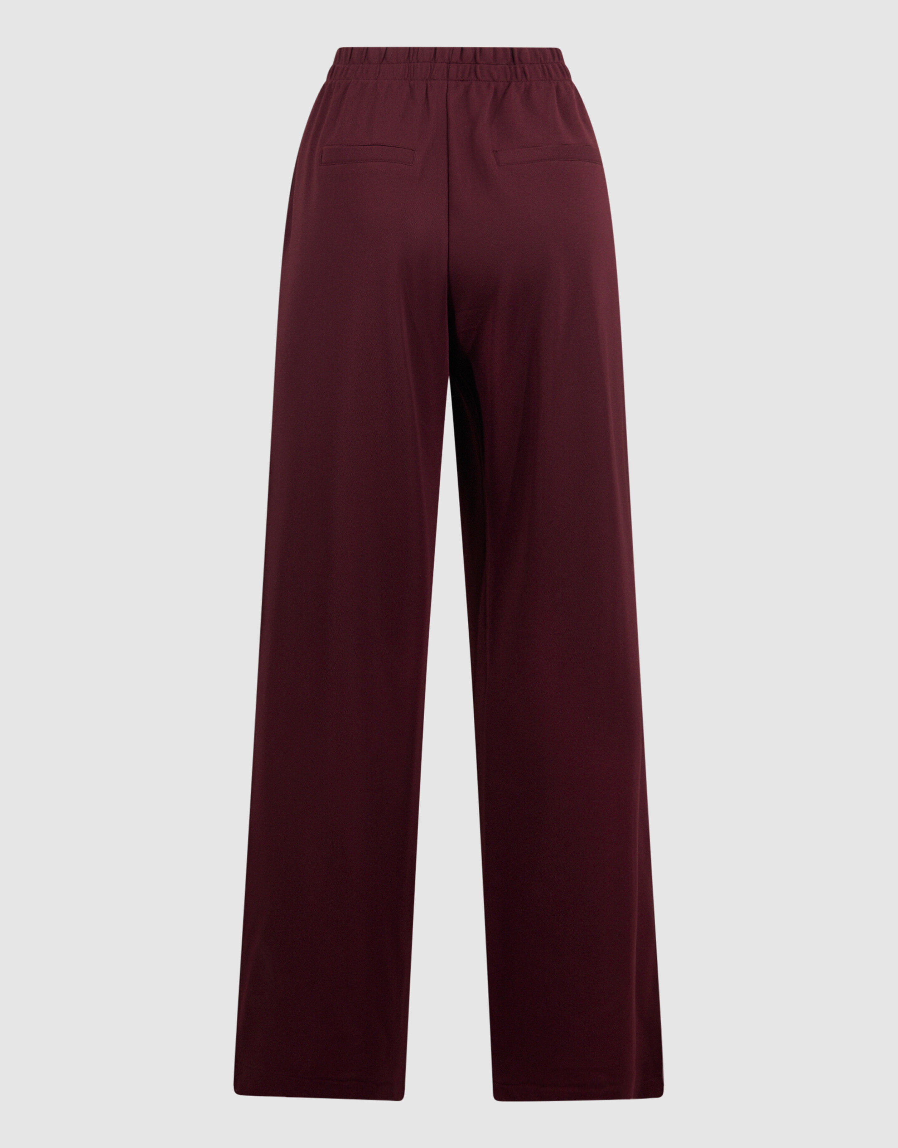 Dunkelrote Basic-Hose mit weitem Bein SHOEBY WOMEN