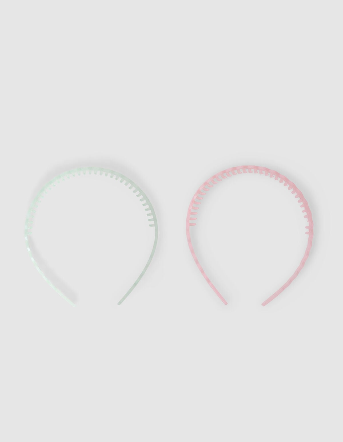Gewelltes Haarband-Set Rosa/Blau SHOEBY ACCESSOIRES