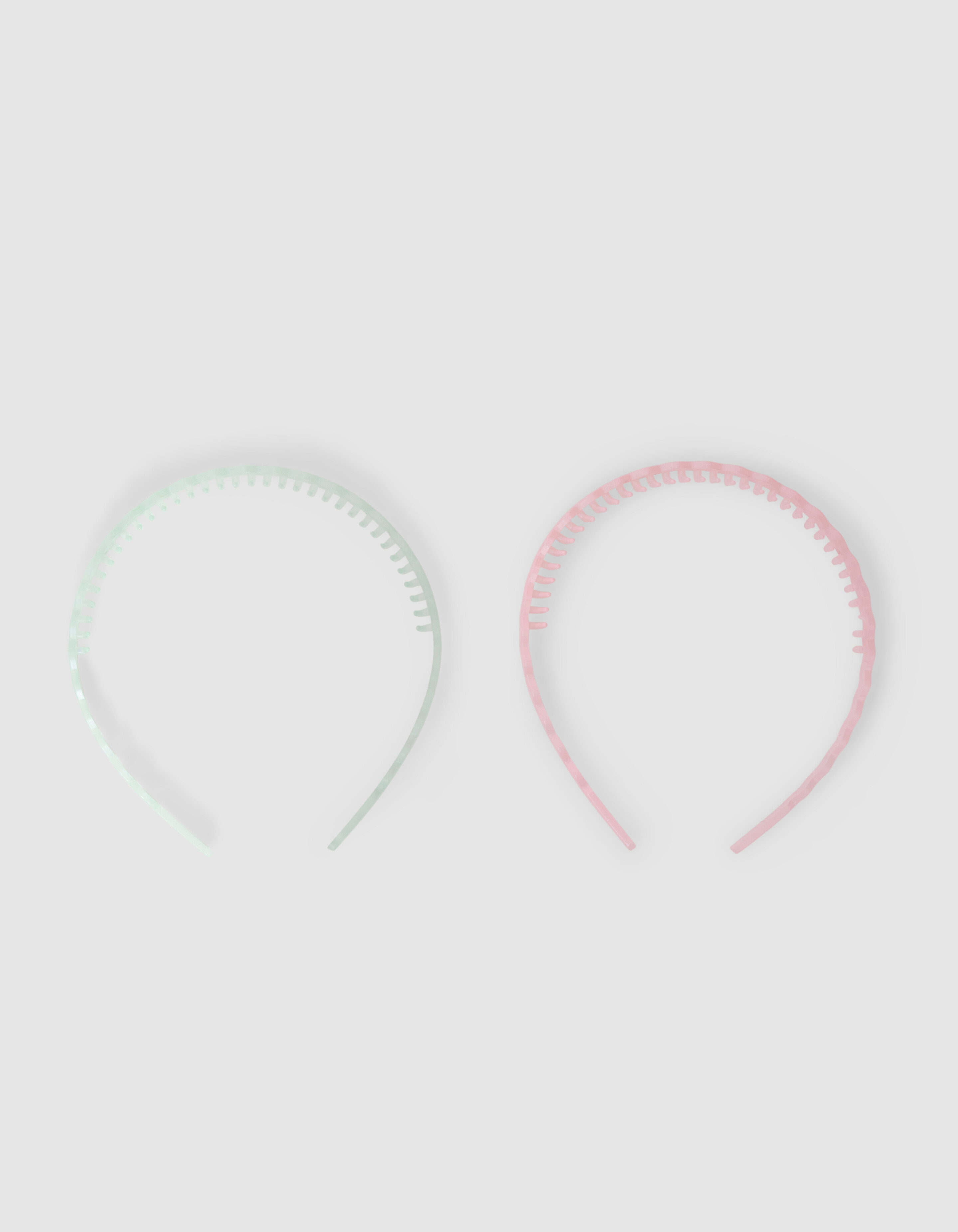 Gewelltes Haarband-Set Rosa/Blau SHOEBY ACCESSOIRES
