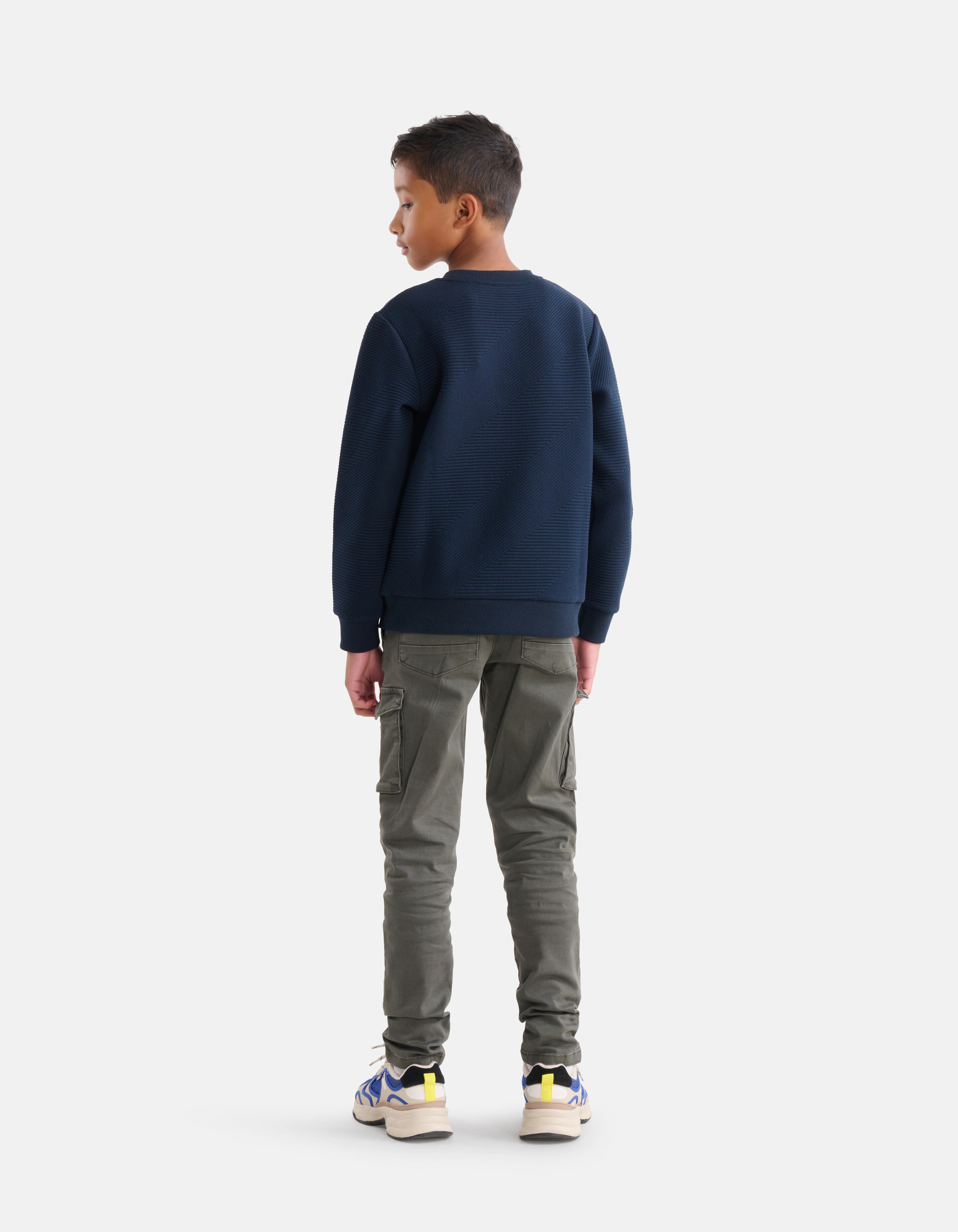 Struktur Pullover Dunkelblau SHOEBY BOYS