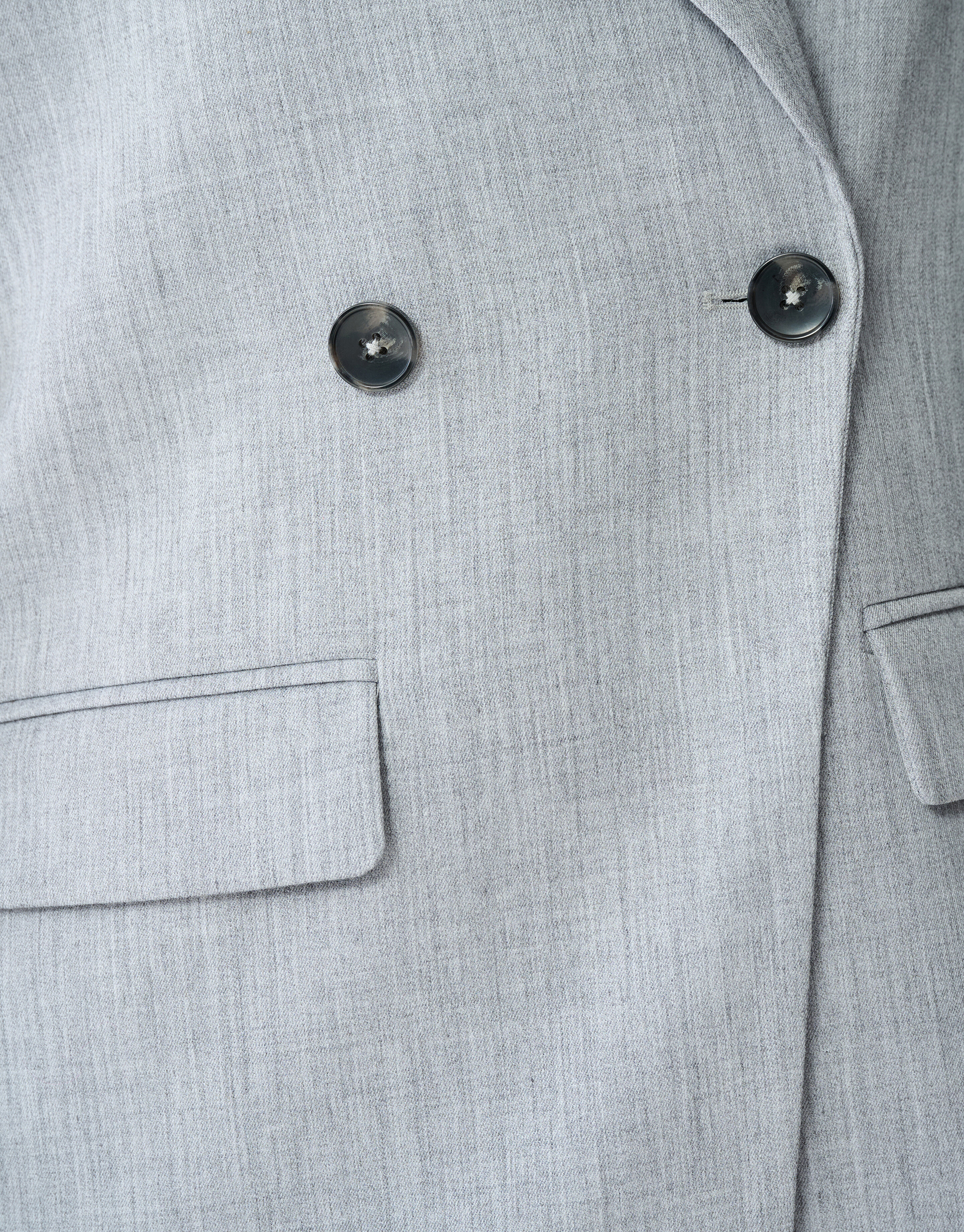 Oversized Shoulder Blazer Hellgrau SHOEBY WOMEN