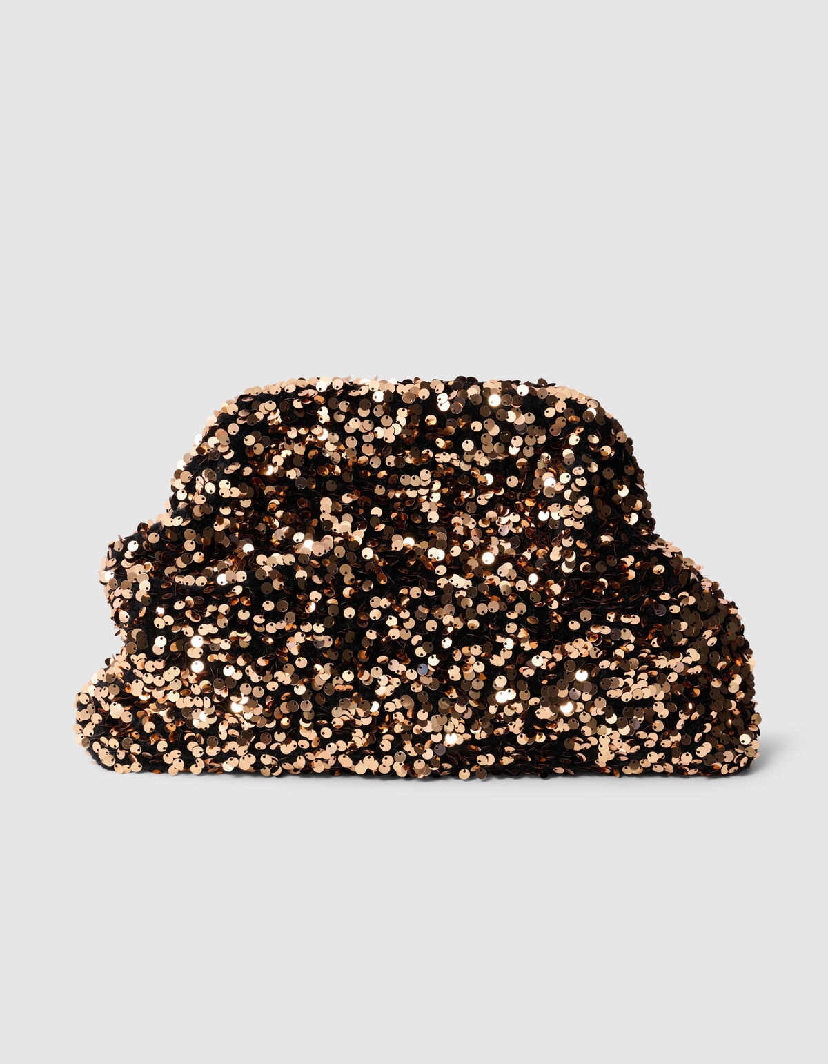 Sequin Clutch Dunkelbraun SHOEBY ACCESSOIRES
