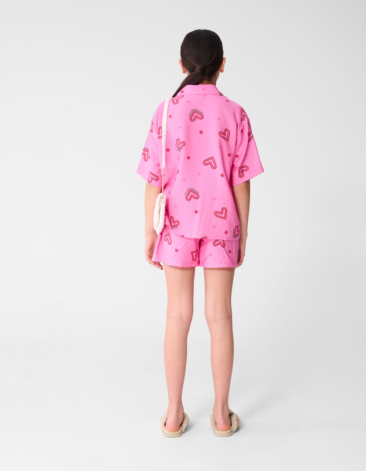 Herzstruktur Bluse Rosa SHOEBY GIRLS