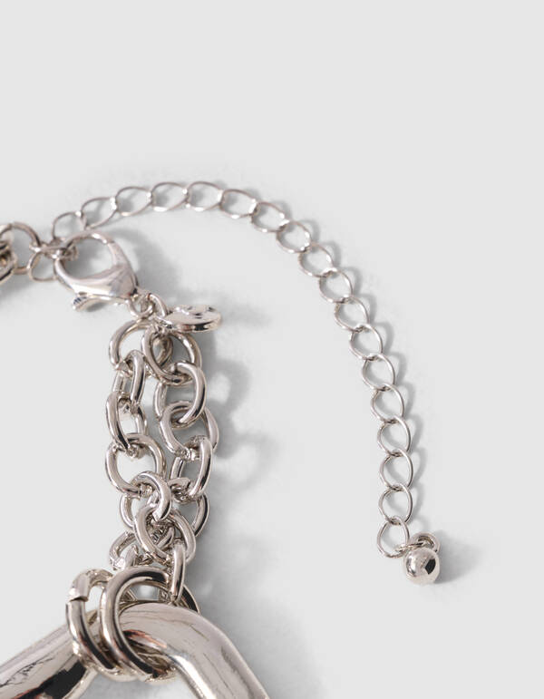 Square Armband Zilver SHOEBY ACCESSOIRES