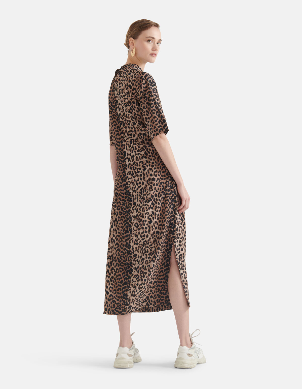 Leopard bedrucktes Kleid Braun SHOEBY WOMEN