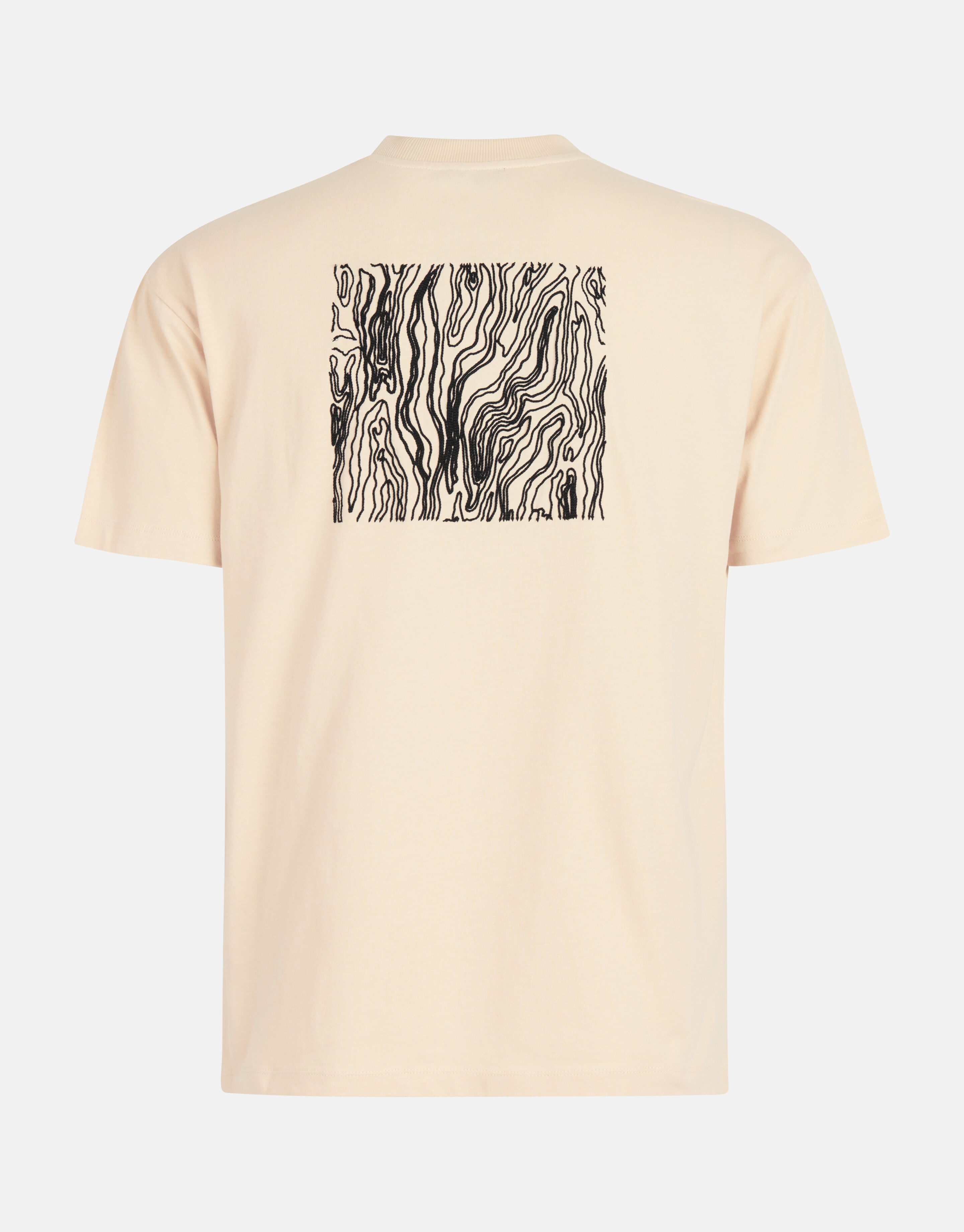 Stickerei-T-Shirt Beige SHOEBY MEN