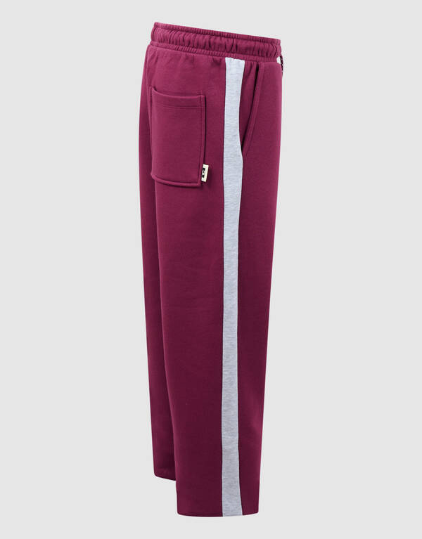 Relaxed Fit Sporty Broek Donkerrood SHOEBY BOYS