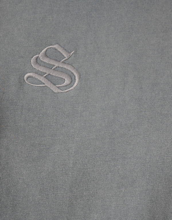 Gewaschenes Logo-T-Shirt Hellgrau SHOEBY WOMEN