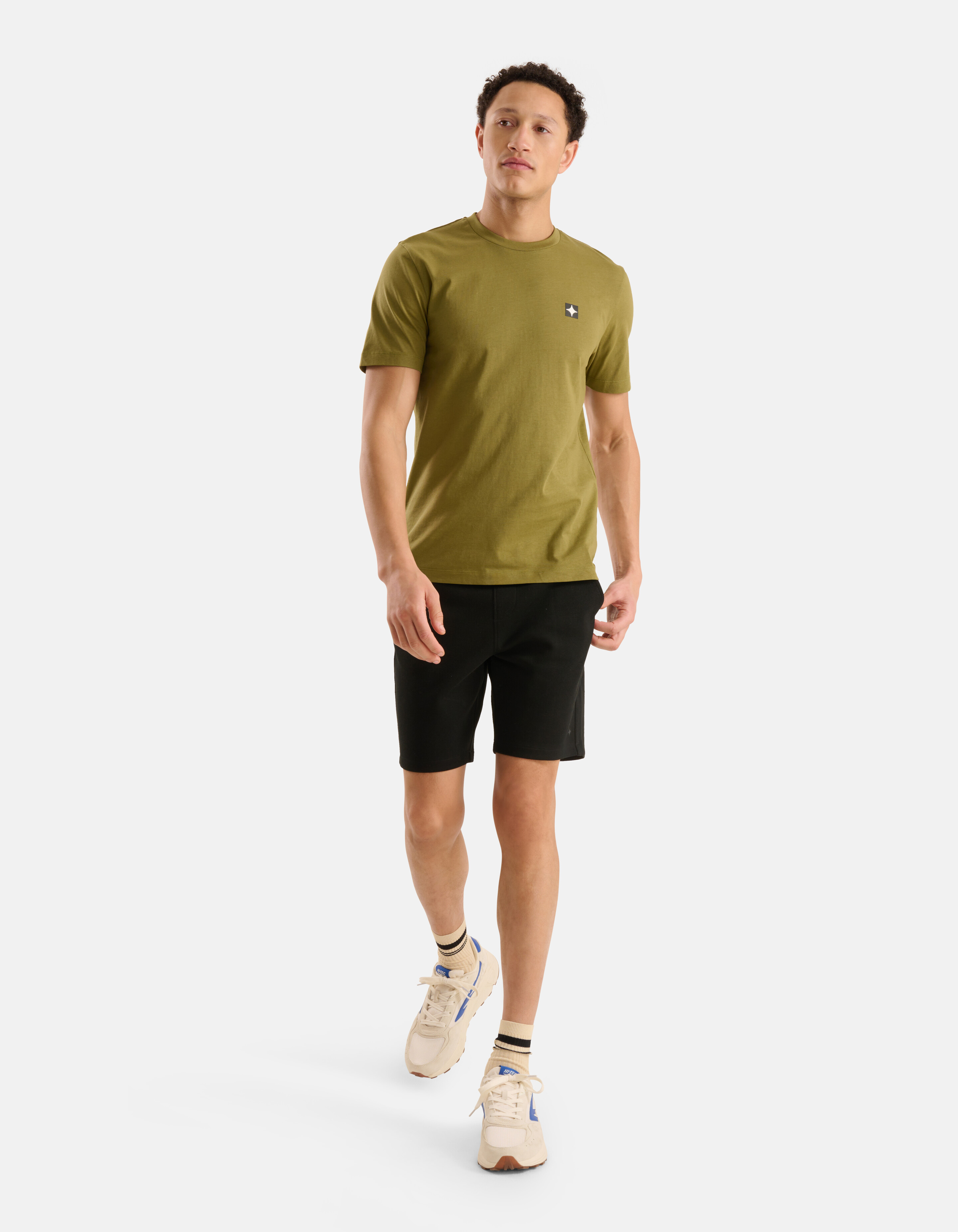 Glitzer-T-Shirt Grün SHOEBY MEN