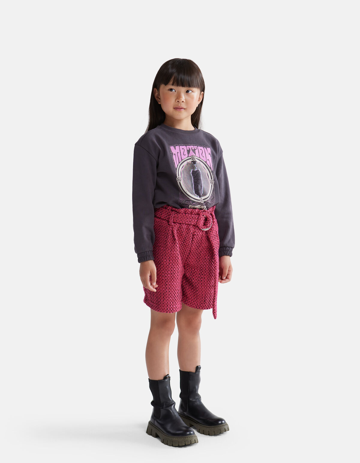 Tweed Shorts Rosa SHOEBY GIRLS
